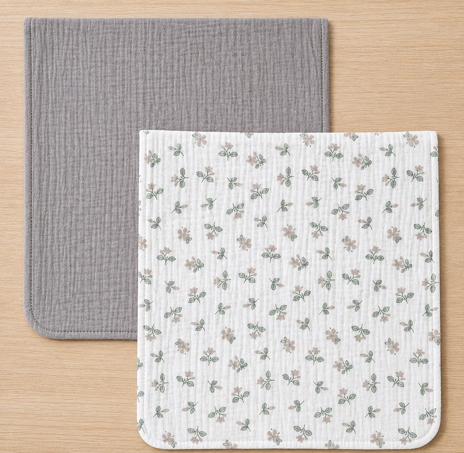 Premium Muslin Burp Cloth Set (2pcs) image