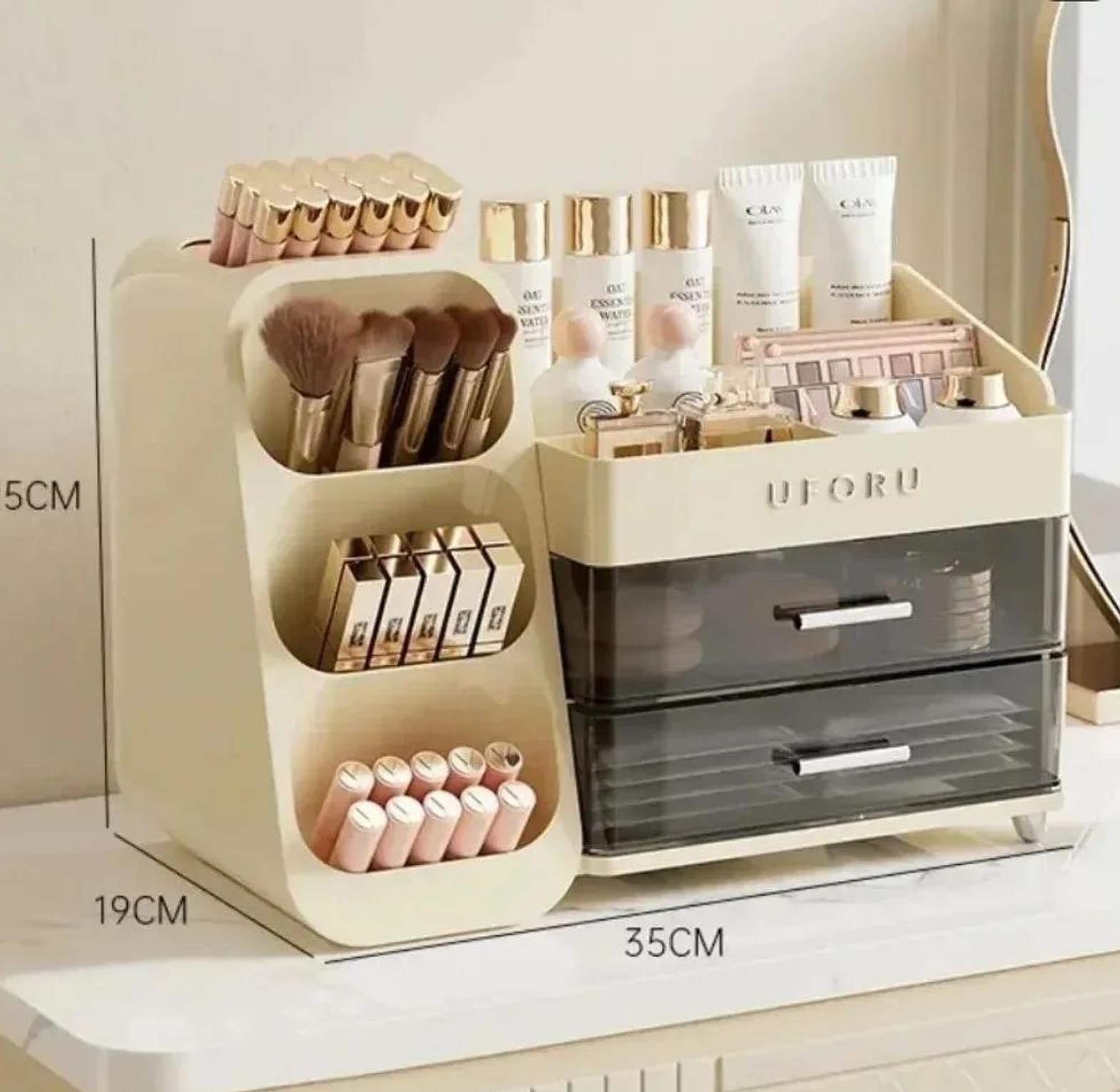 Makeup storage box/cosmetic organizer image