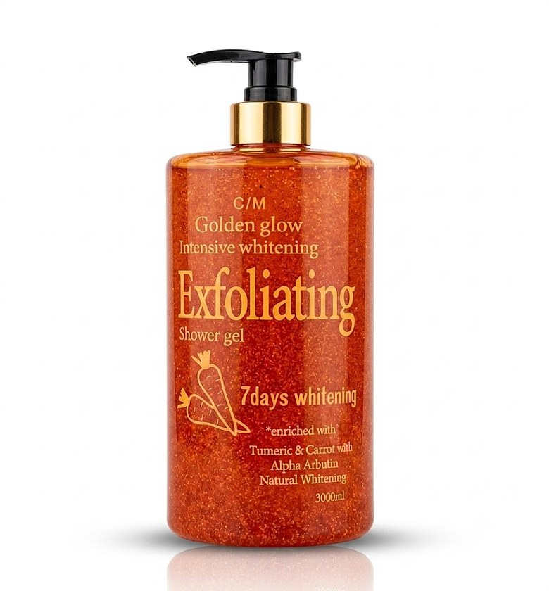 Golden Glow Intensive Whitening Exfoliating Shower Gel – 7 Days image