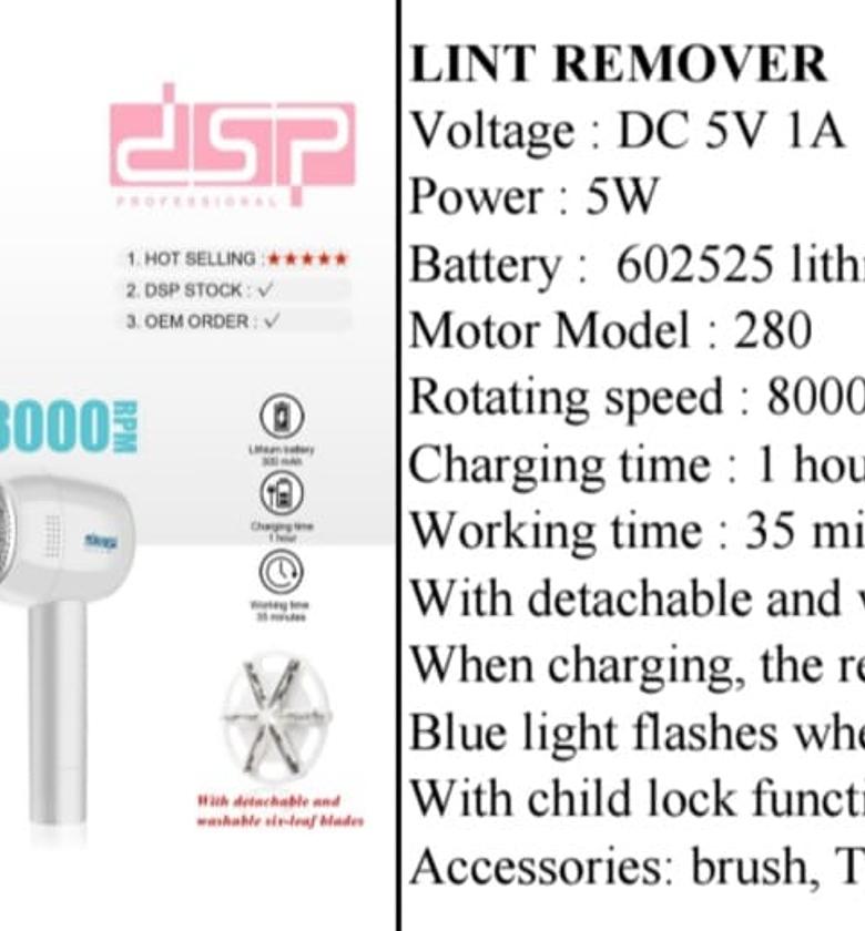 Lint Remover – Rechargeable Fabric Shaver image