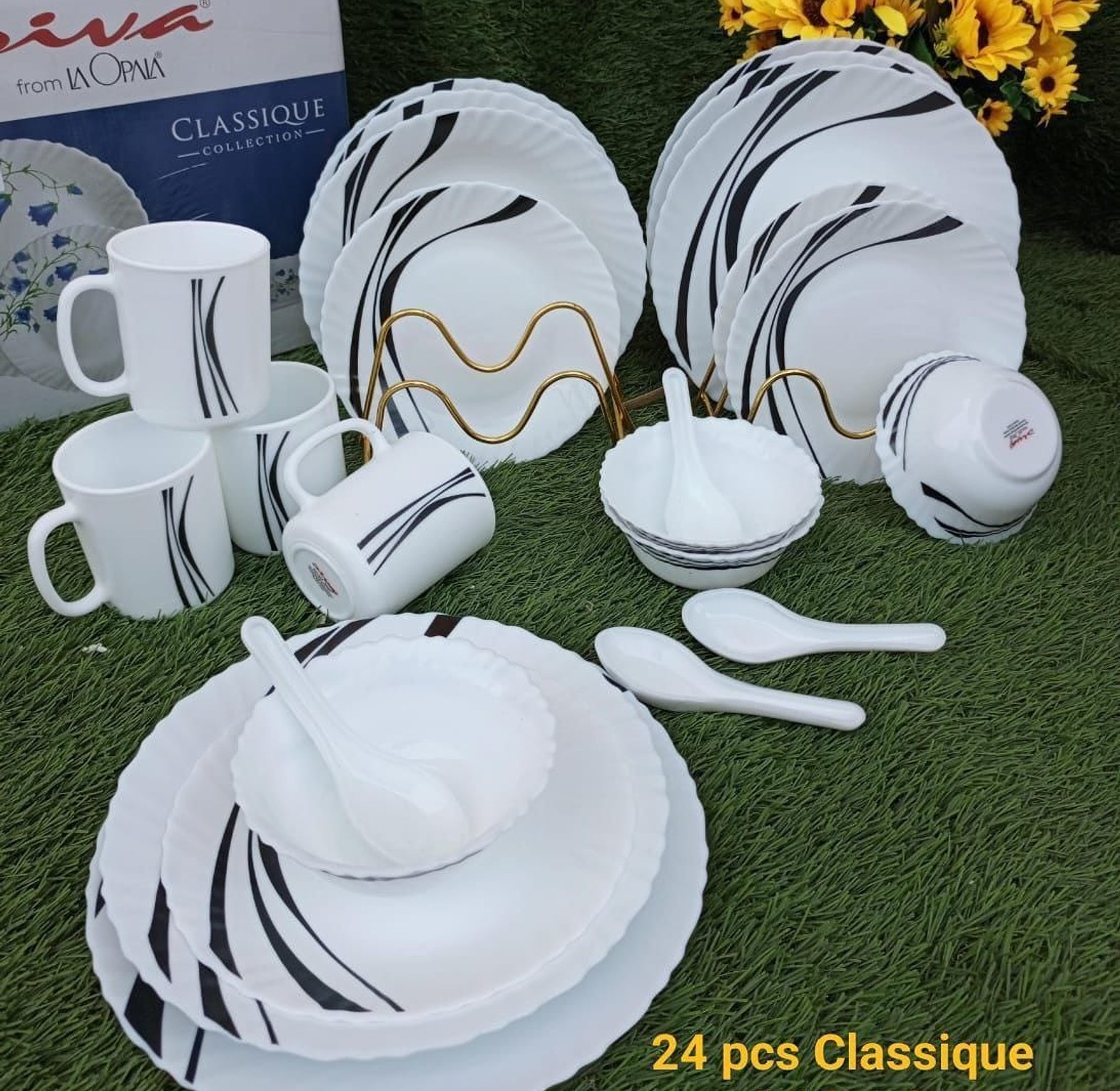 High Quality Ceramic Classic 24pcs Dinner Set image
