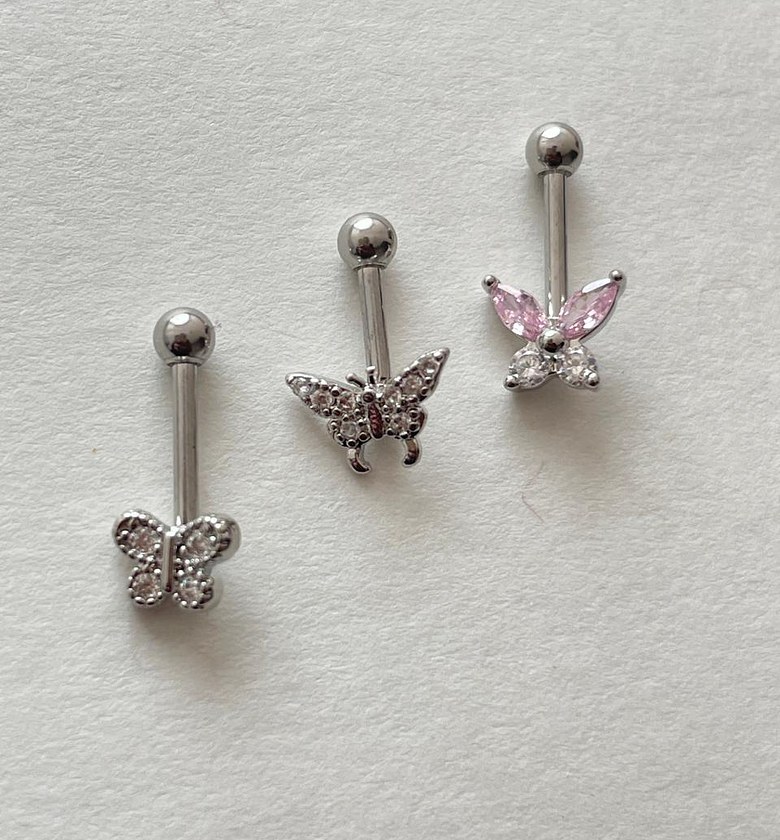 Dainty Butterfly Helix Piercing Studs image