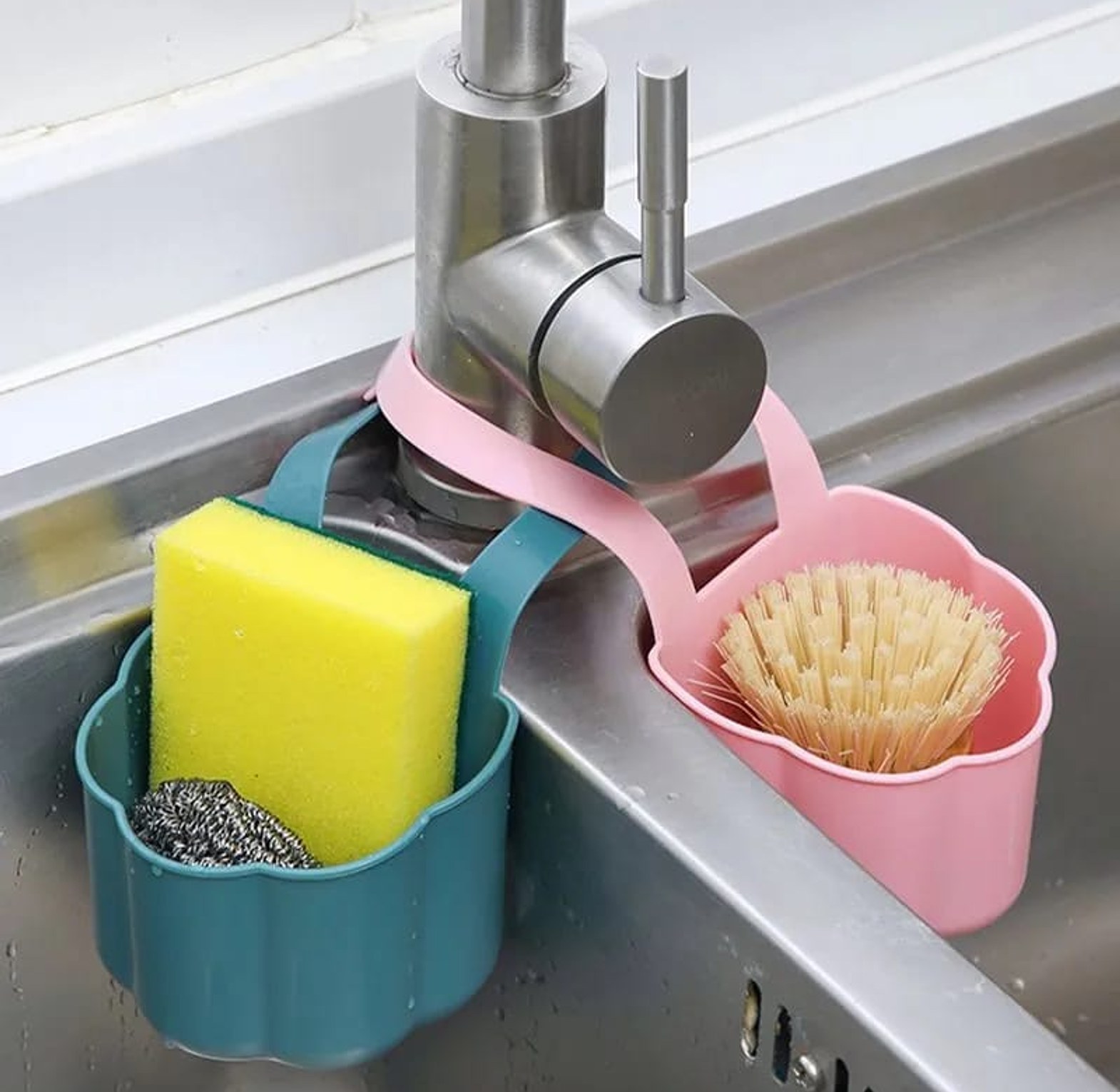 Kitchen Sink Drainer Basket Soap Sponge image