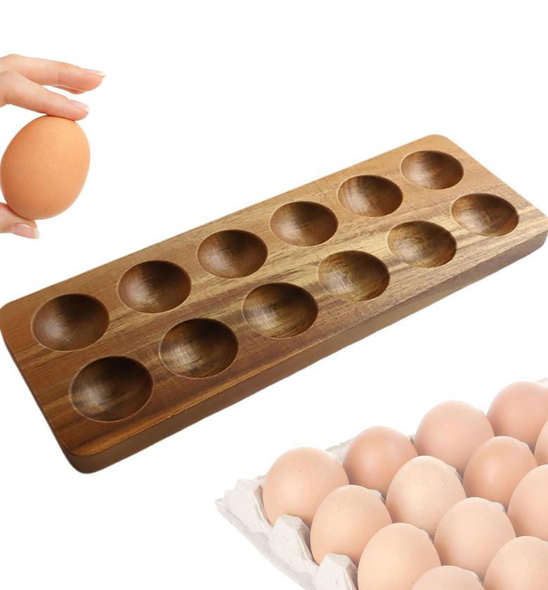 12-Piece Wooden Egg Holder image