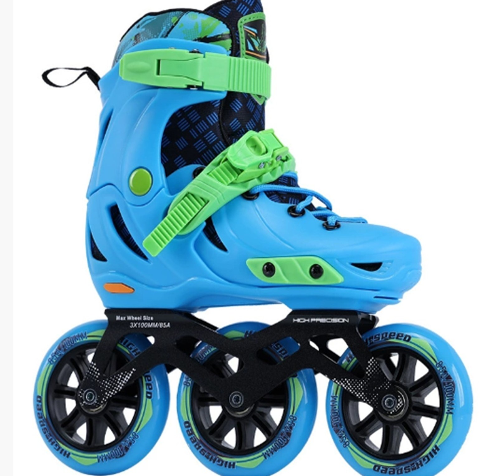 KINGFLY KIDS/TEENS TRISKATES Professional Speed Skating Shoe, Professional racing roller skate image