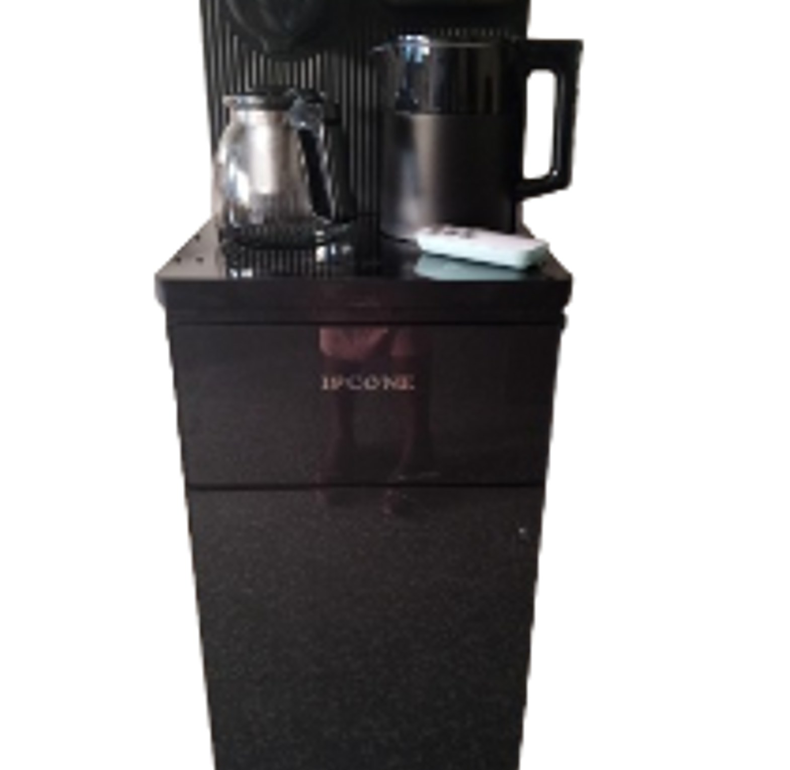 Water Dispenser. IPCONE Bottom Load Dispenser. Hot ,cold And Normal Features Woth A Kettle And A Coffee Maker Remote For Your Use At Your Confort. image