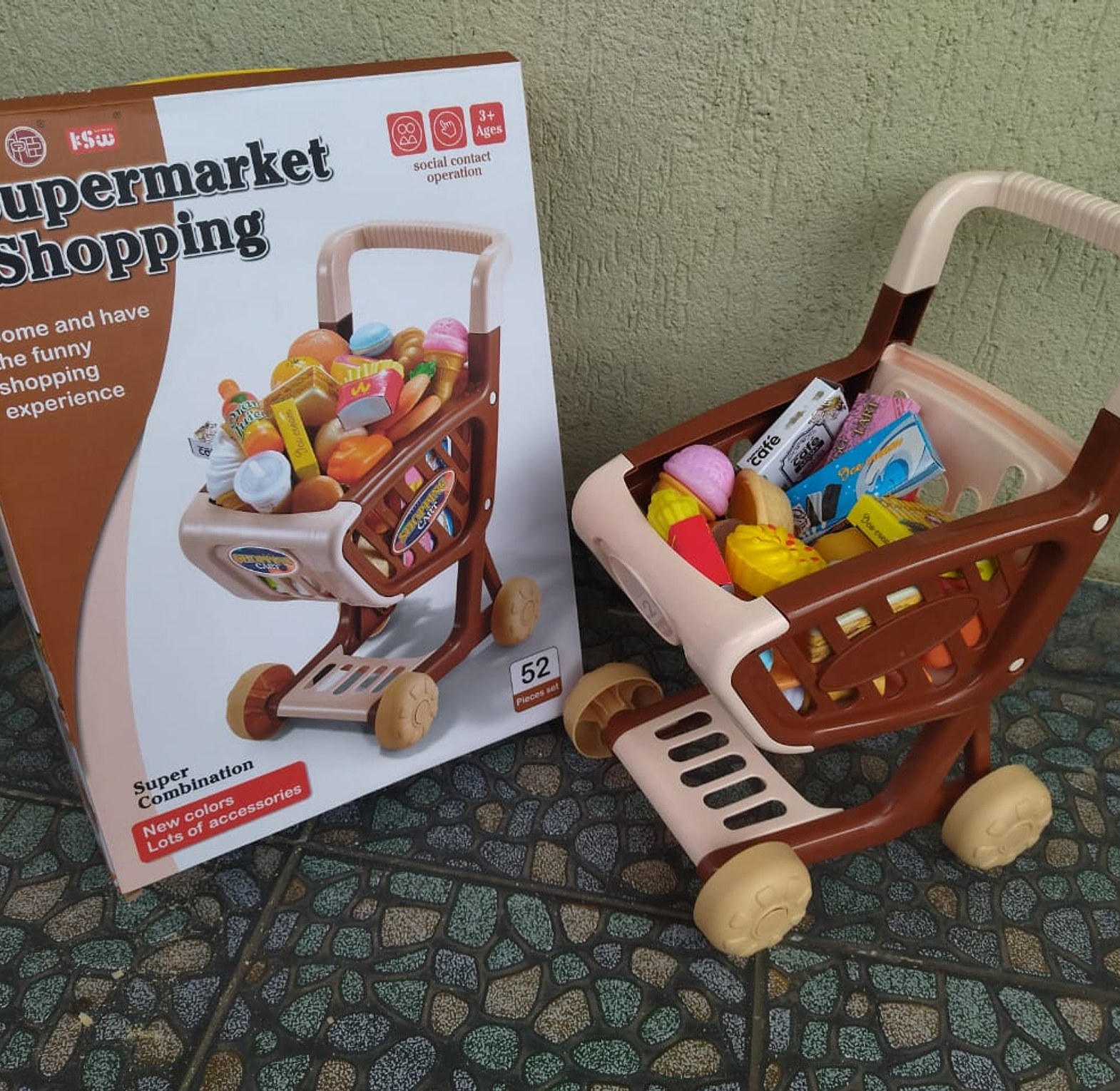Super Combination Supermarket Shopping Cart image
