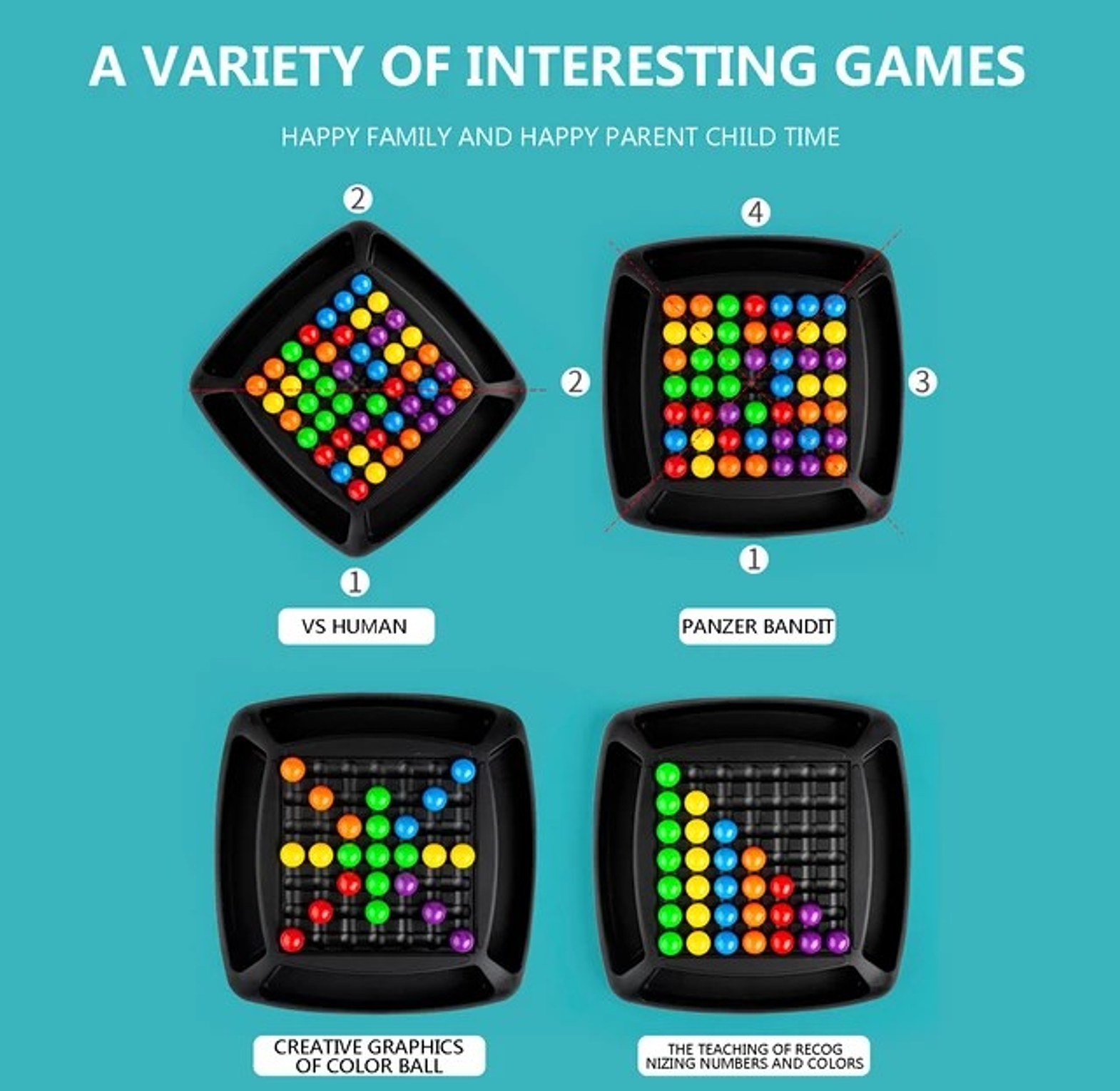 48 Magic Ball Logic Game - Educational Brain Teaser Board Game for Kids and Adults image