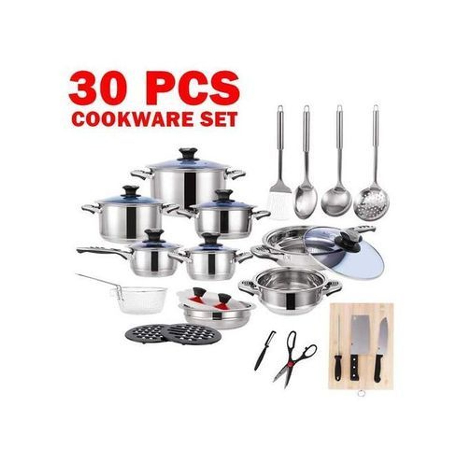 Marwa German Longlife 30pcs Heavy Duty Cookware Set Sufurias image