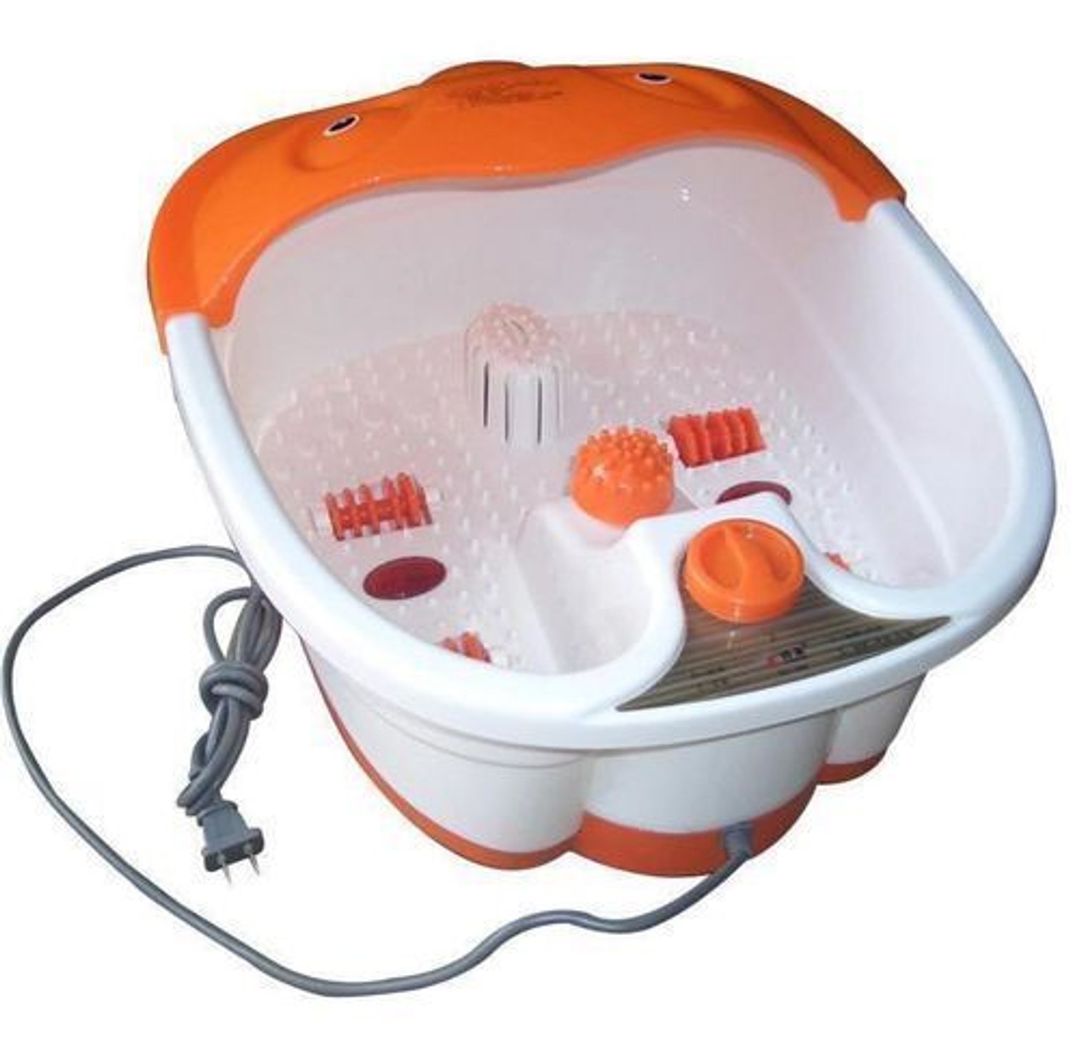 Foot Spa Massager - Electric Heated Bath, Automatic Massage Rollers, Vibration, Bubbles image