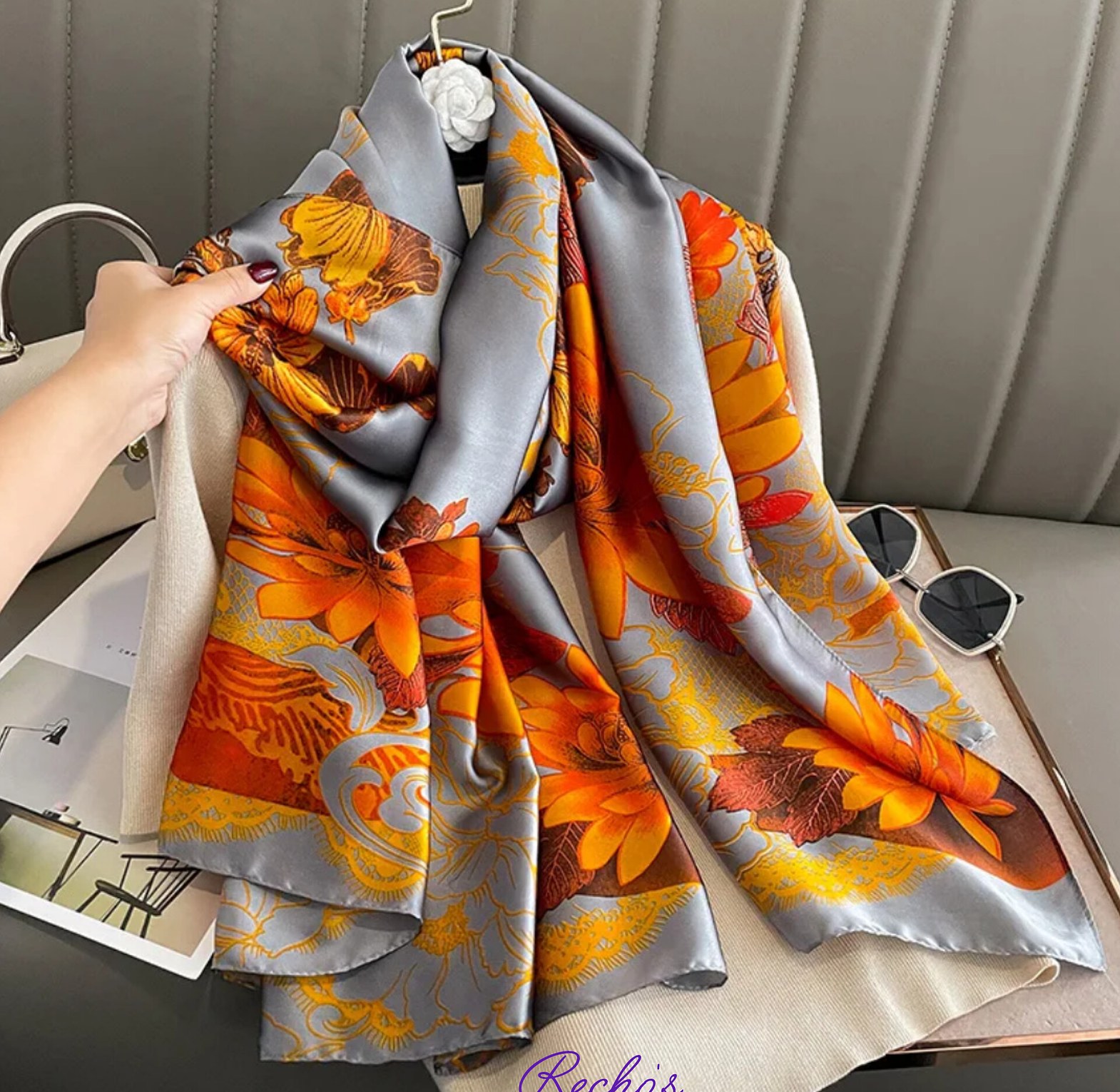 Silk long scarves  image