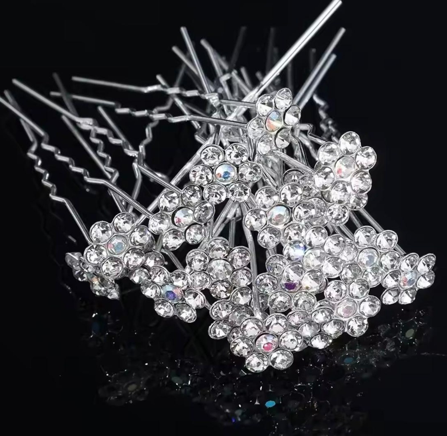 Aurora Bloom Mini Hair Pins image