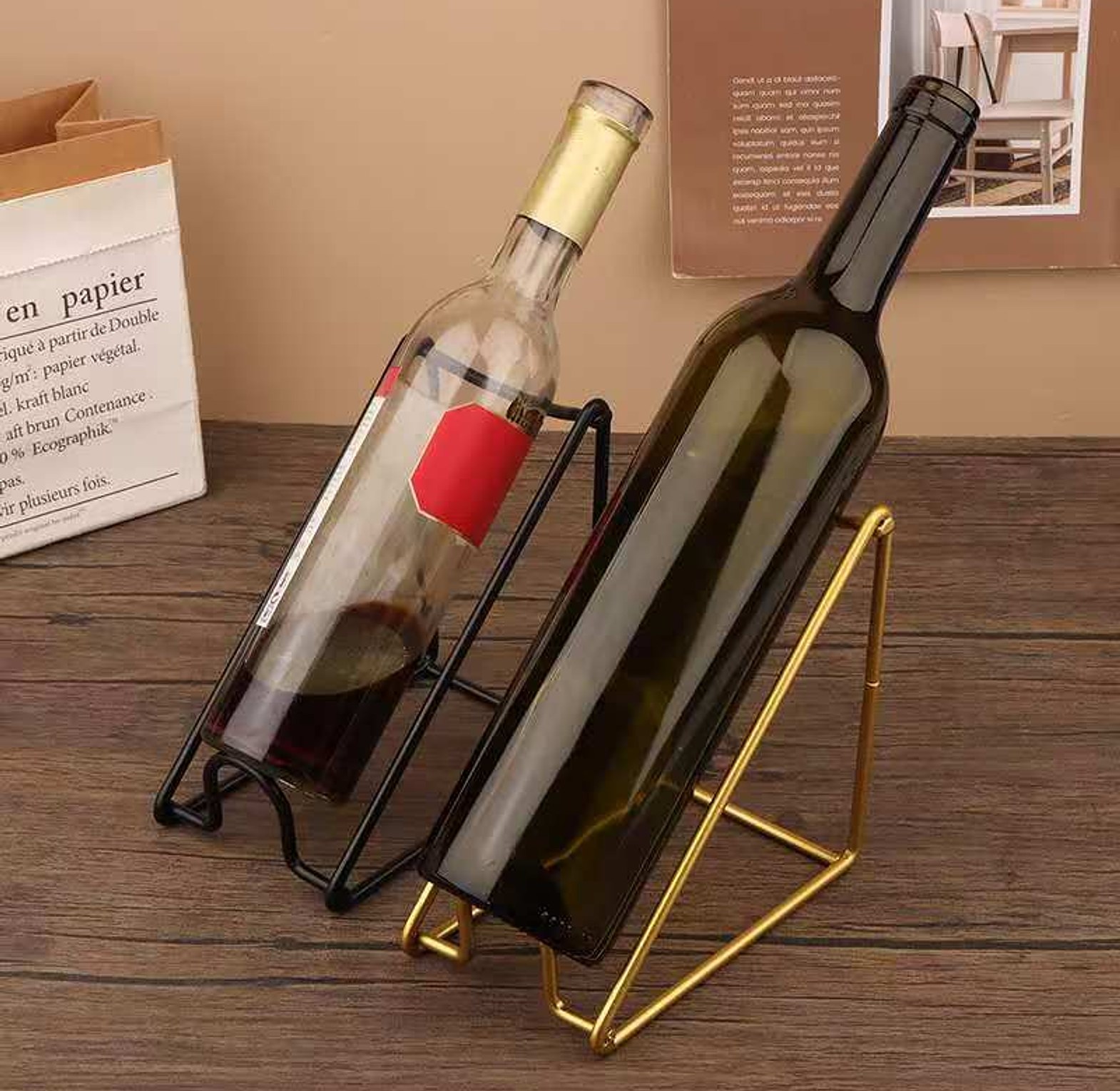 Wine Bottle Display Rack Wine image