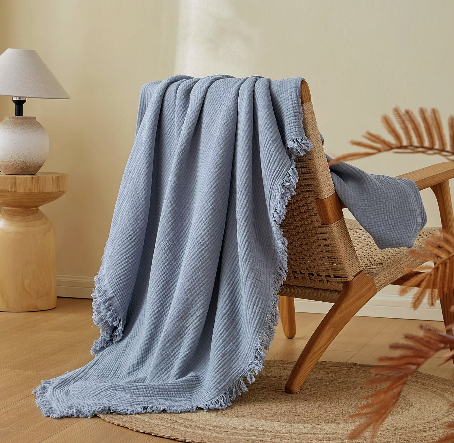 Mama’s Muslin Cotton Blanket – 4 Layer Gauze | Soft, Breathable & All-Season Comfort image