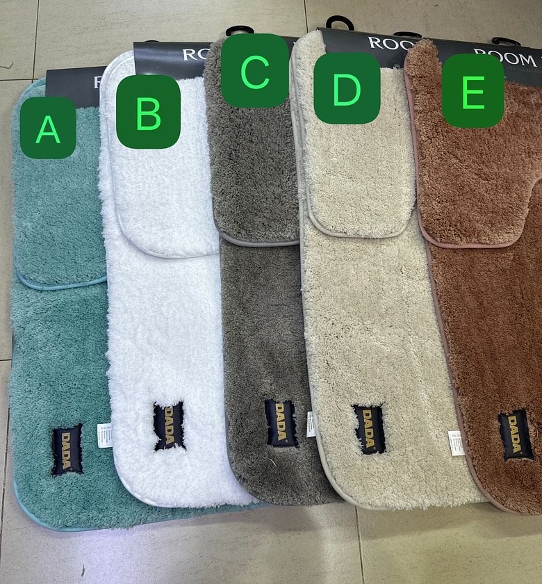 3pc High quality bathroom mats image
