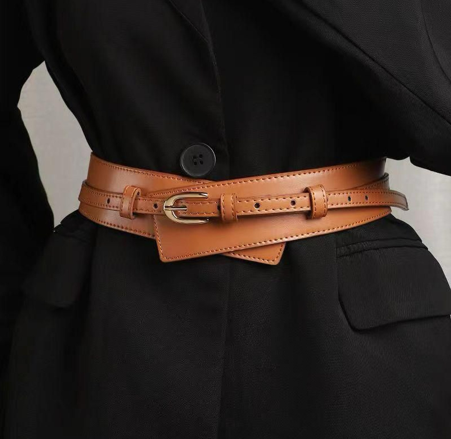 Wide Waist Wrap Belt image