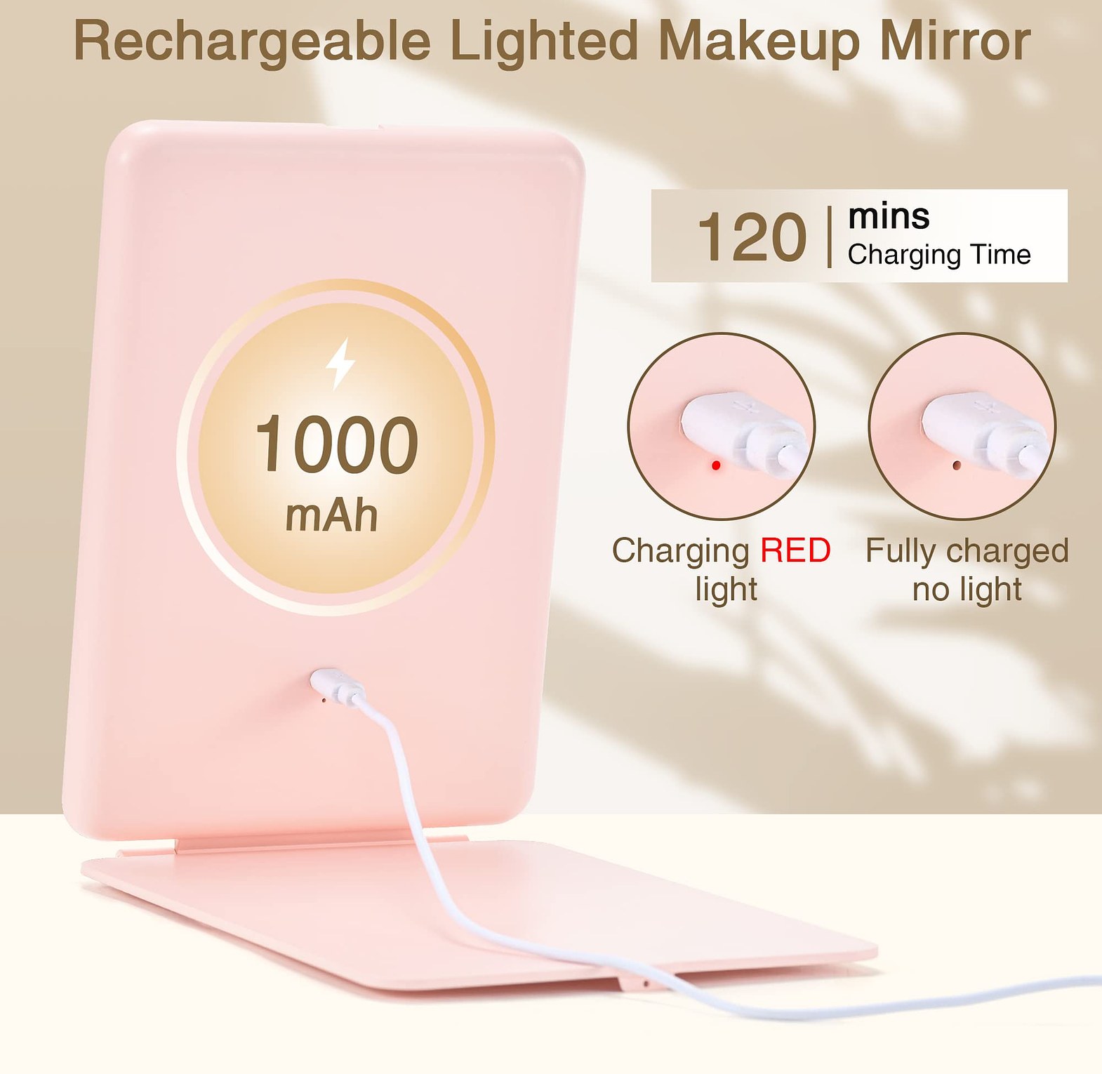 Led Travel Makeup Mirror image