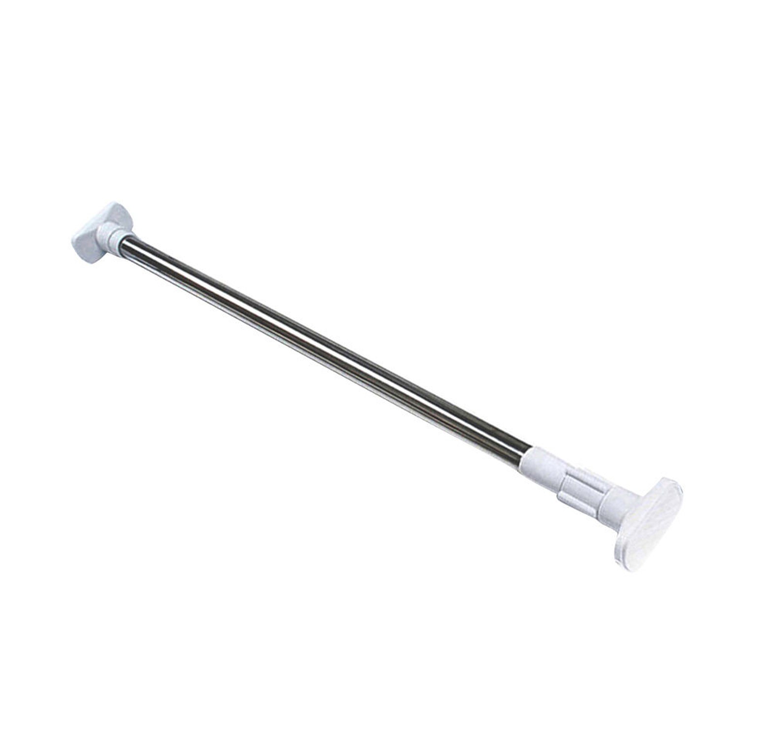 Multipurpose Adjustable Stainless Steel Tension Rod for Curtains, Wardrobe & Shower – No-Drill DIY Installation - 90-160cm image