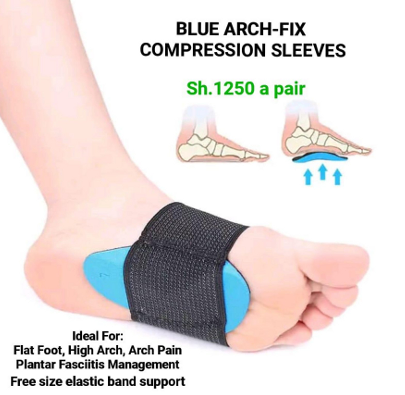 Blue Foam Elastic Arch Sleeves image