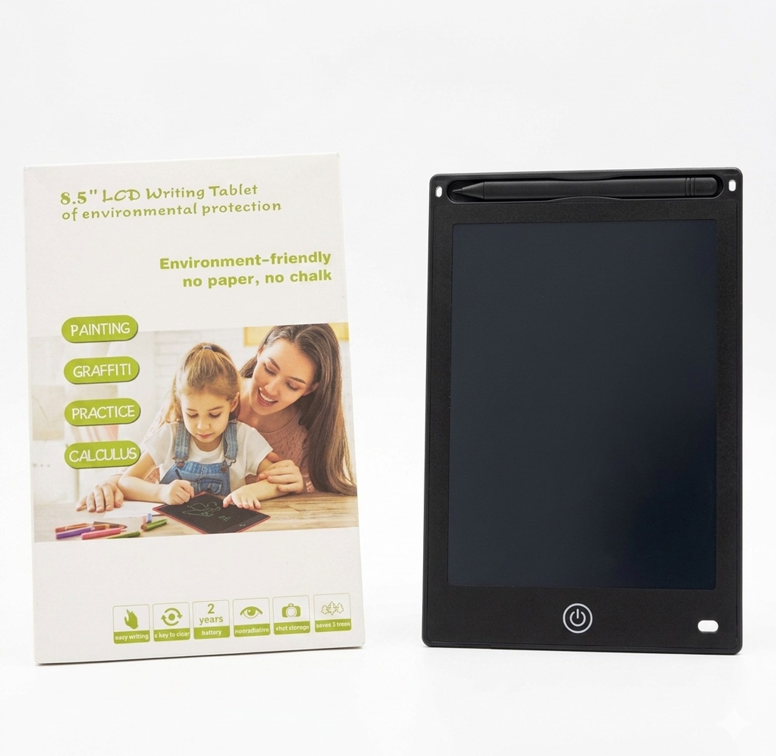 8.5" LCD Writing Tablet Digital Drawing Pad & Electronic Graphics Notepad for Kids & Office - Eco-friendly Paperless Doodle Board  image