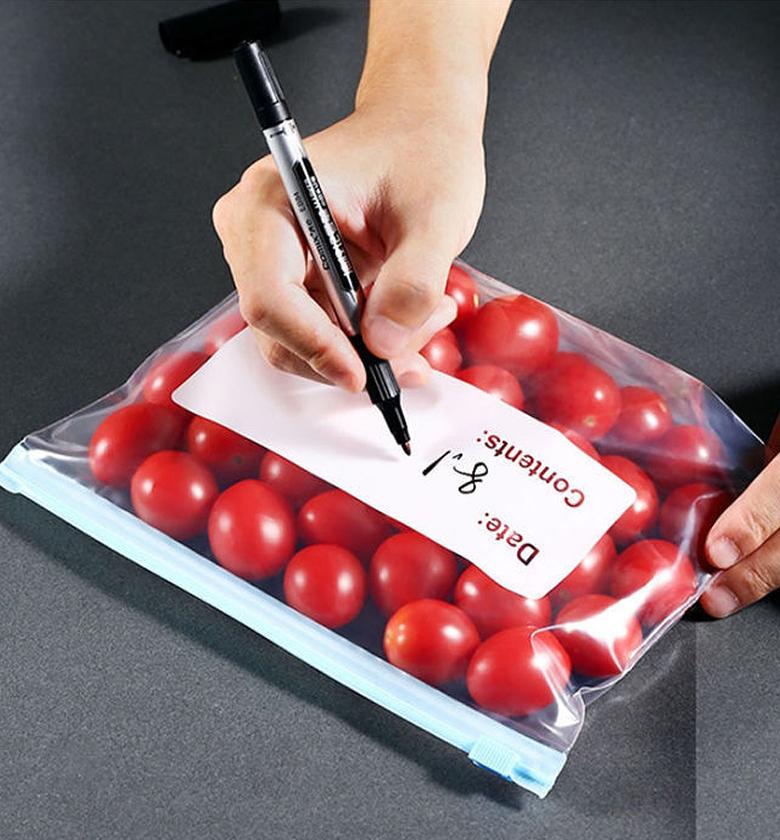 Reusable Silicone Food Storage Bags 10Pcs Set Eco Friendly Fridge Organizer Ziplock Bags for Fruits and Vegetables Freshness image