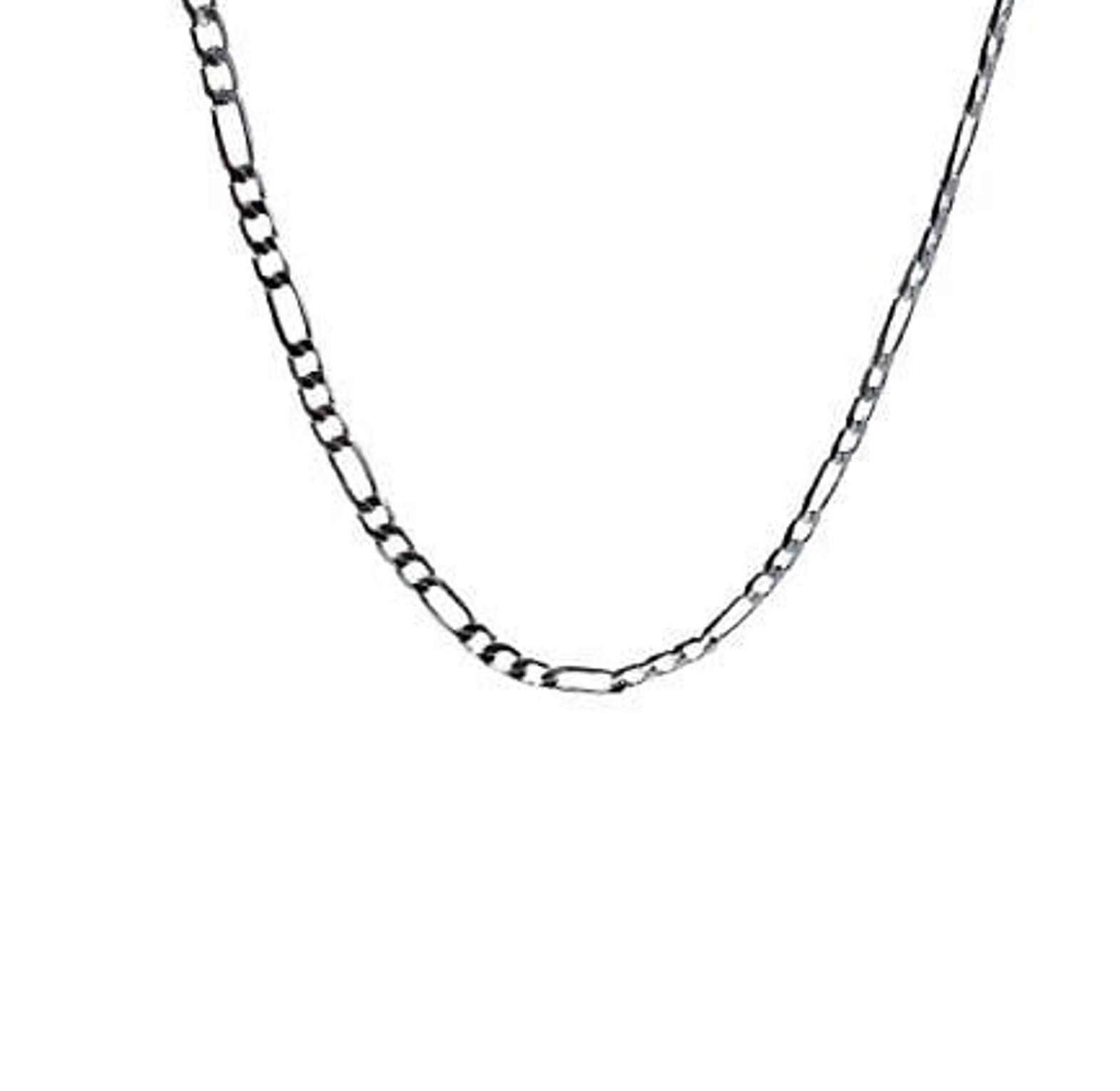 Silver figaro chain image