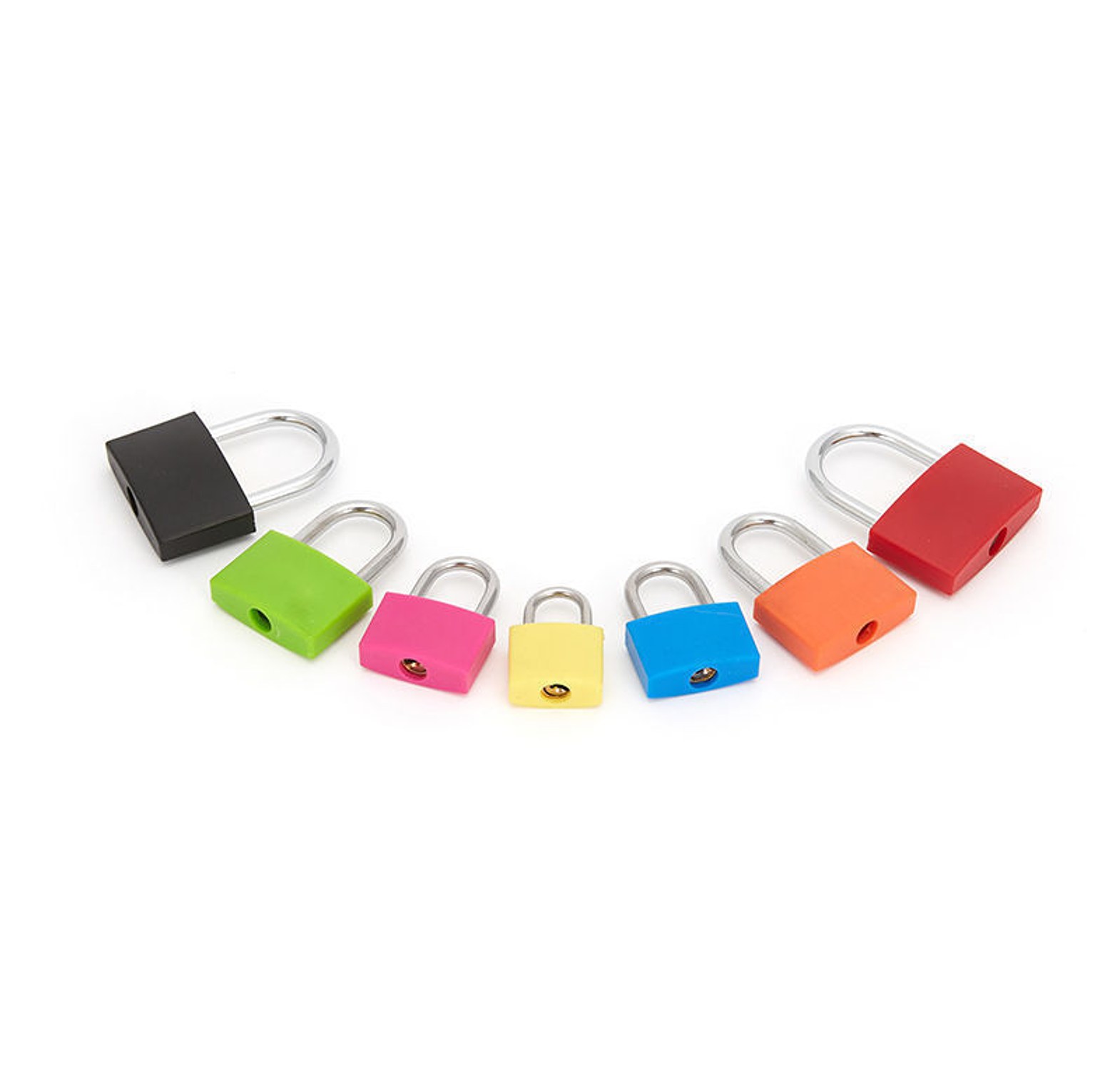 Mini Colorful Suitcase Padlock with Keys for Travel Luggage Security & Easy Baggage Identification image