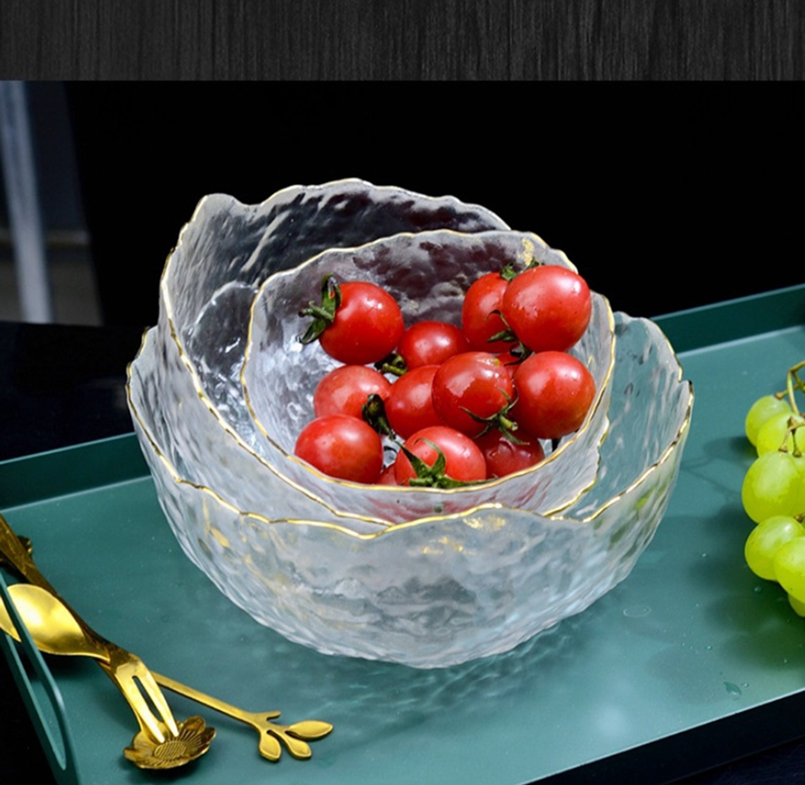 Transparent Gradient Glass Bowl image