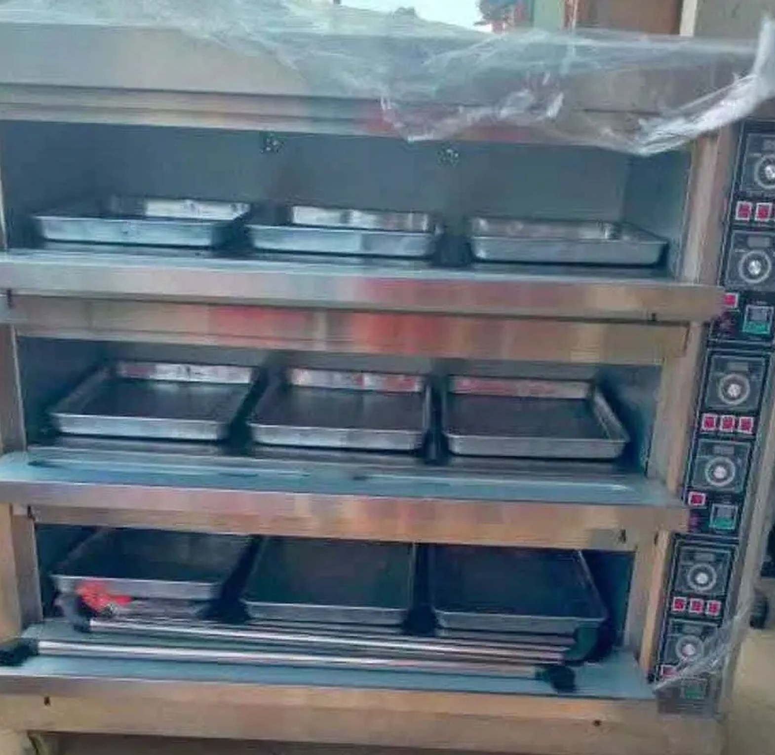 3 deck 9 trays industrial oven premier  image