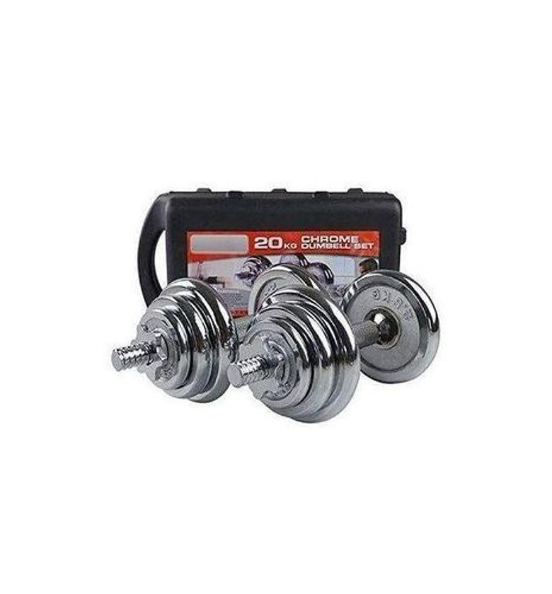 20KG GYM ADJUSTABLE DUMBELL WEIGHT LIFTING SET FOR BODY FITNESS AND WEIGHT LOSS. image