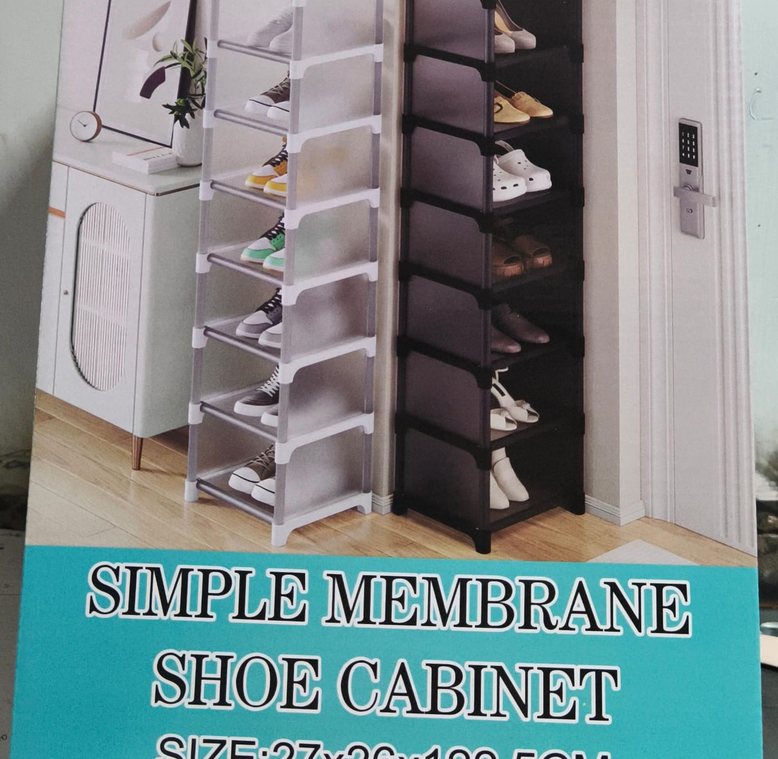 Vertical 7-Tier Slim Shoe Rack - Space-Saving Home Organizer image