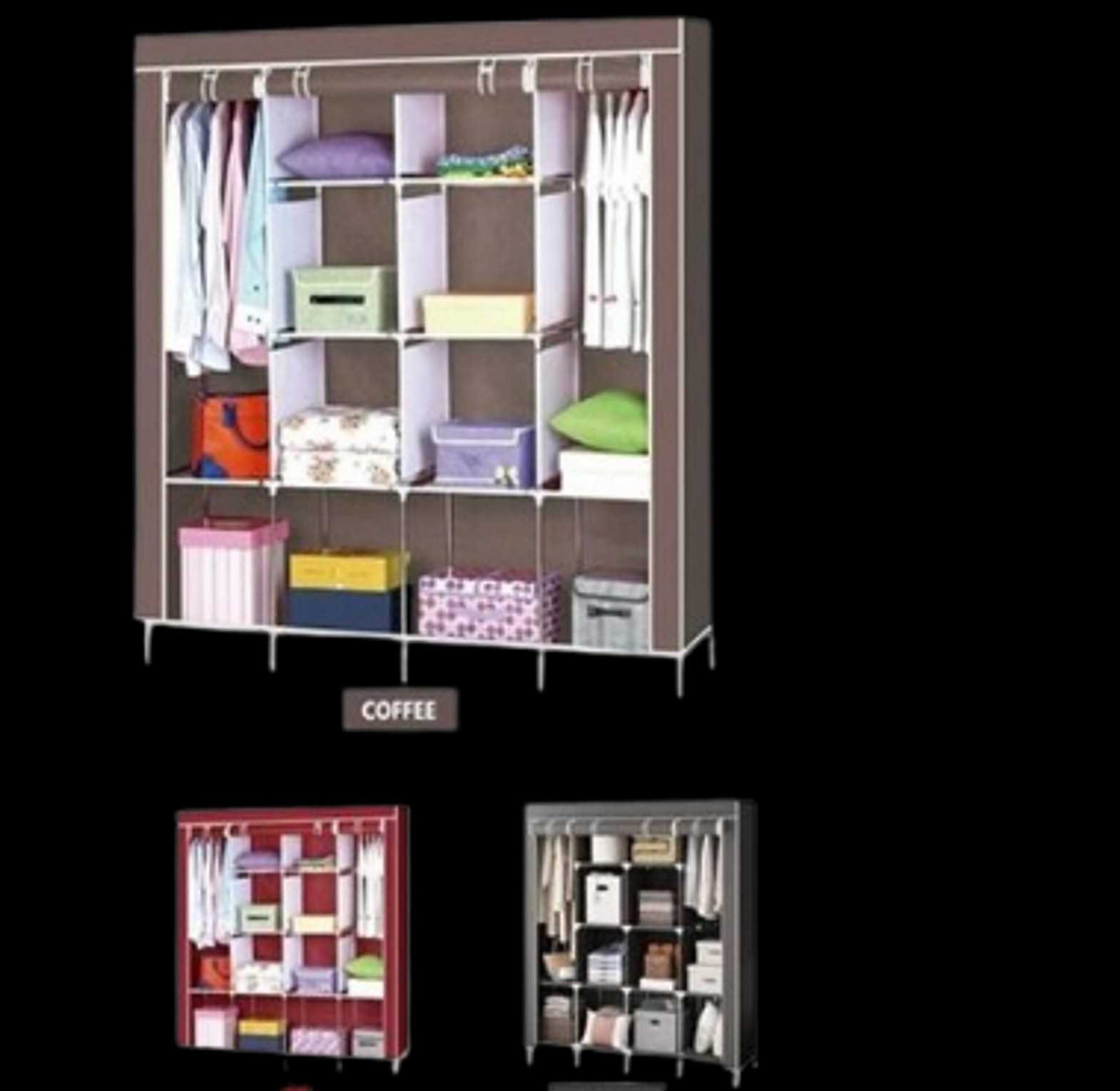 Quality Affordable  Nunix Portable Wardrobe 4 Column  image