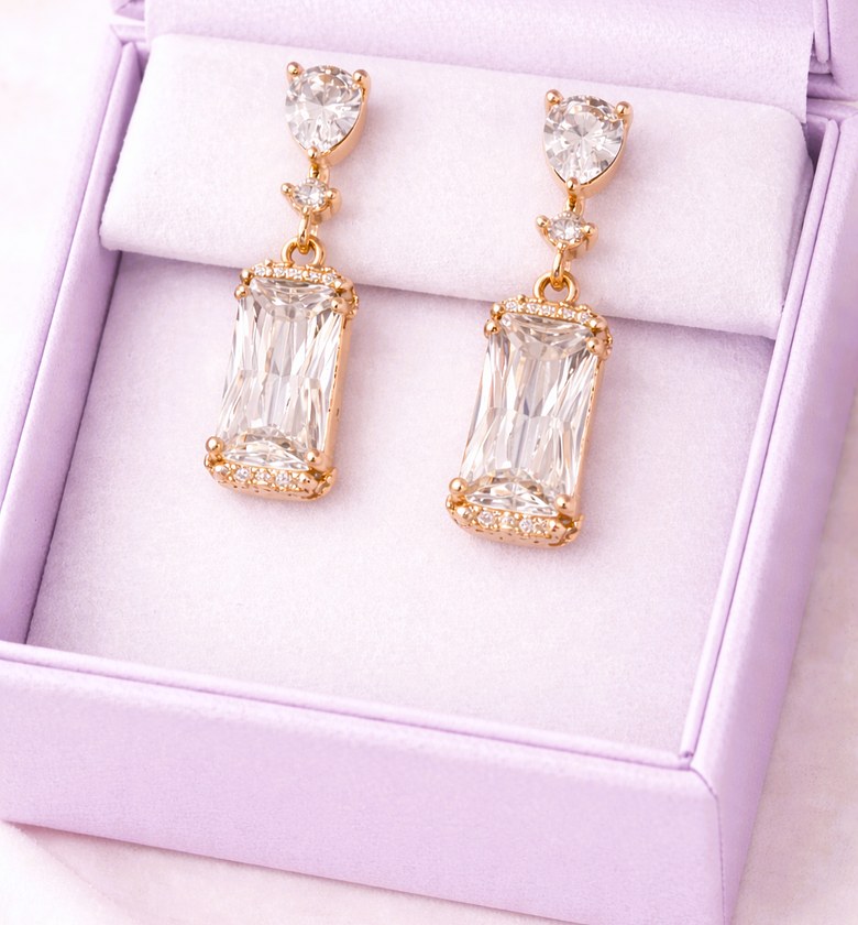 Crystal drop Earrings image