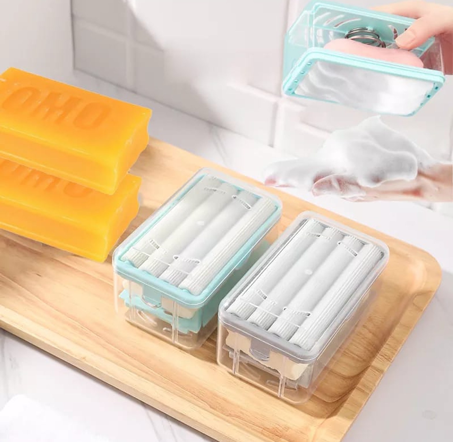 Multifunctional Soap Dish 2 In 1  image