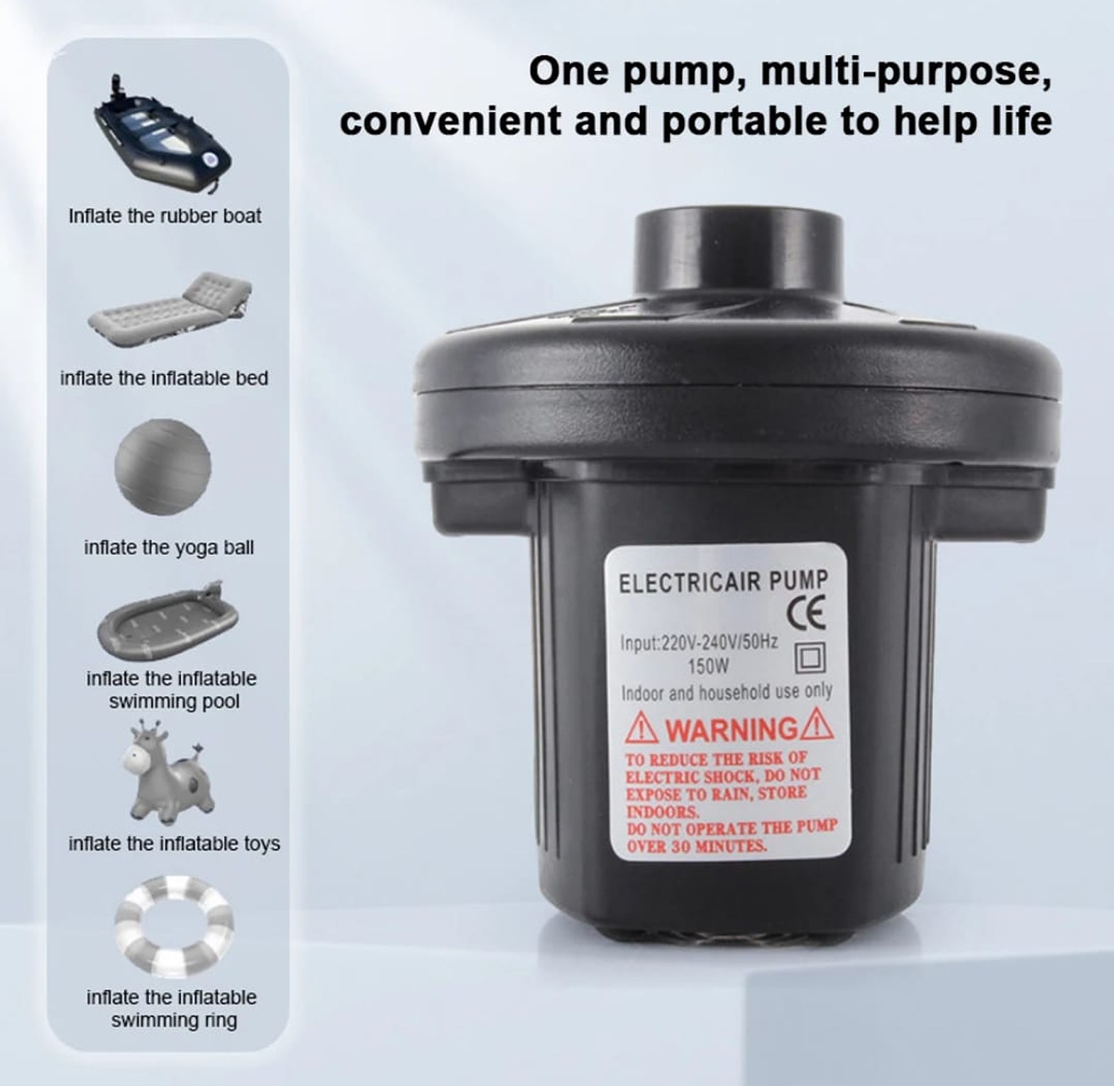 Electric Air Pump – Portable Fast Inflation Device image