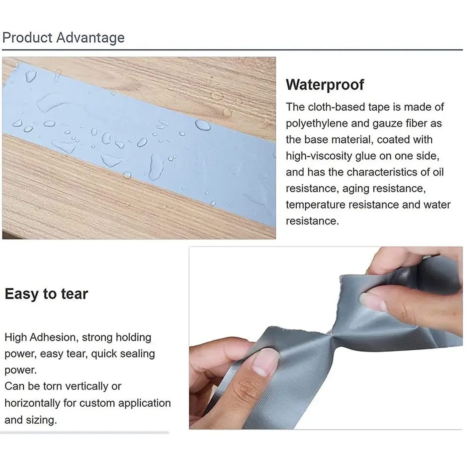 Heavy Duty Super Sticky Waterproof Carpet Binding Adhesive Tape image