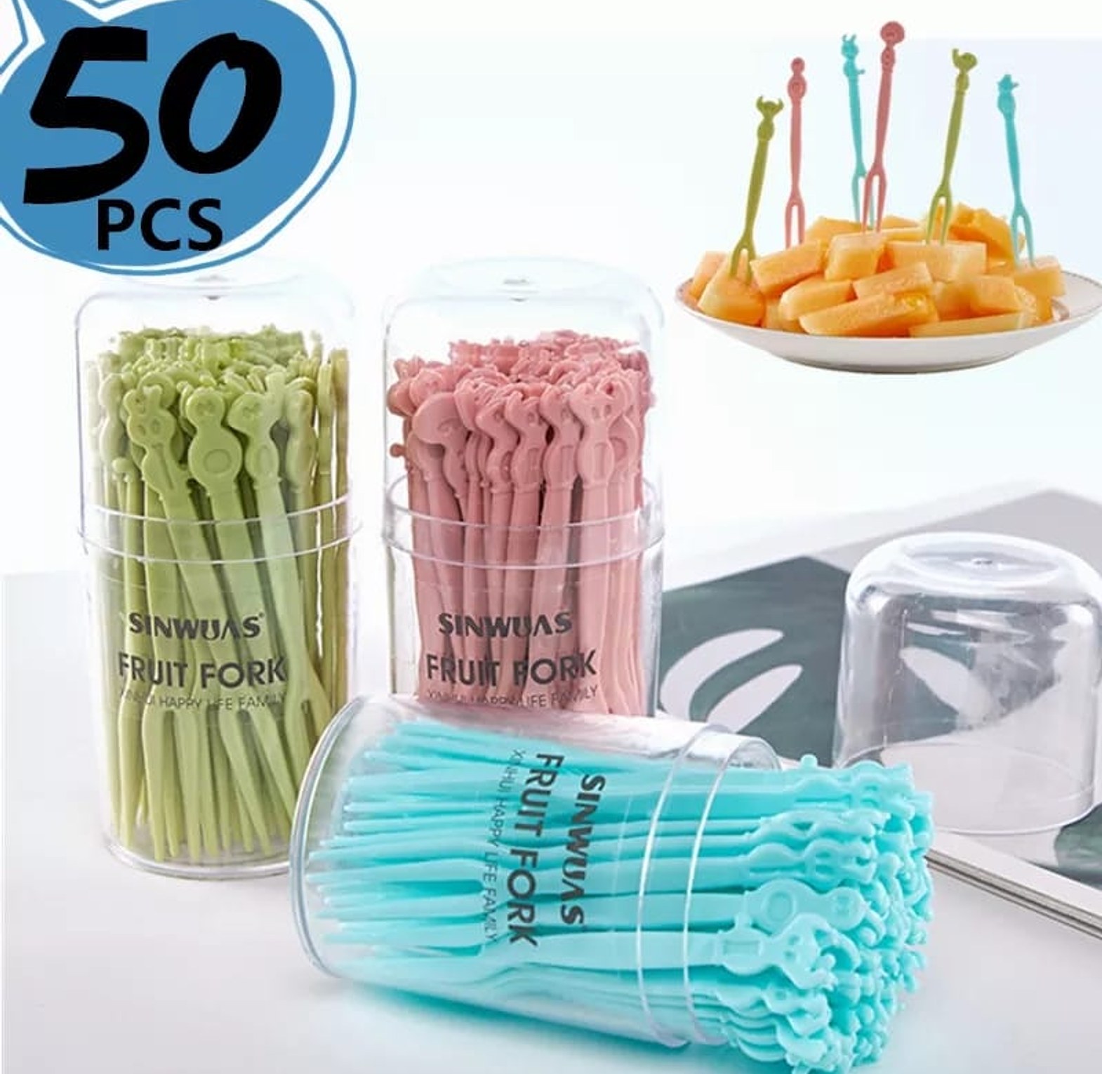 Plastic Reusable Fork Picks image