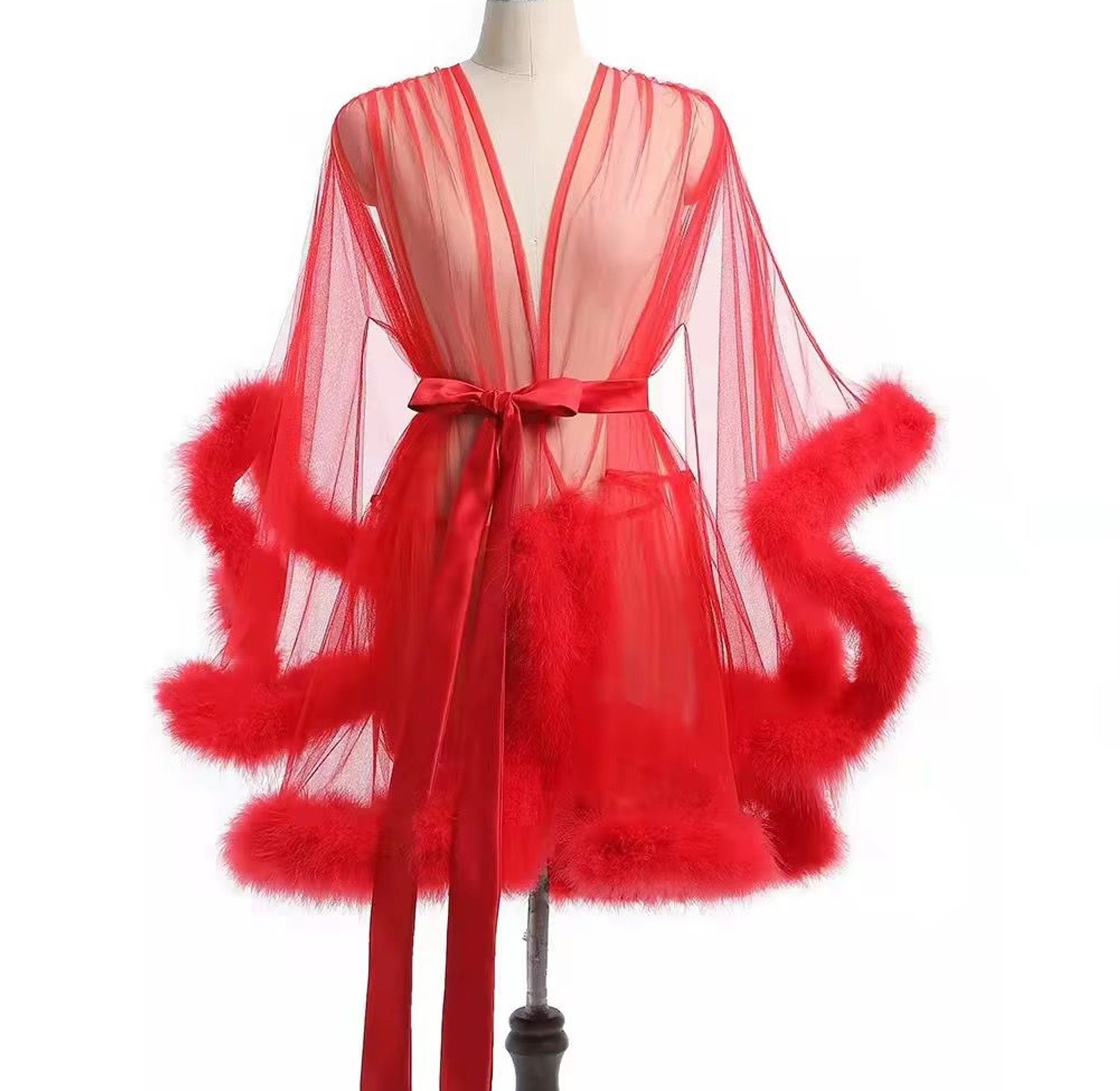 761 Sheer Fur Robe image