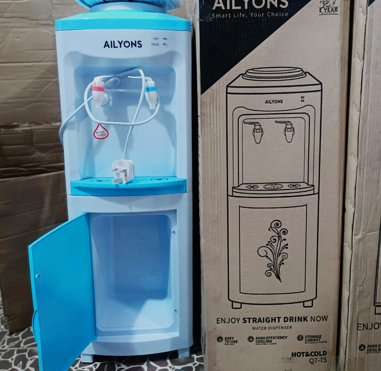 WATER DISPENSER. AILYONS Alyons Two Tap Dispenser Hot AND Cold  image