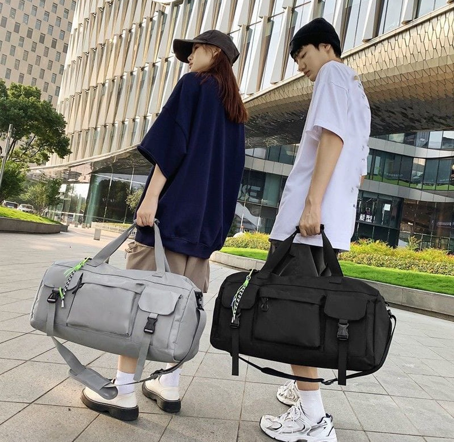 multi-functional travel and gym bag image