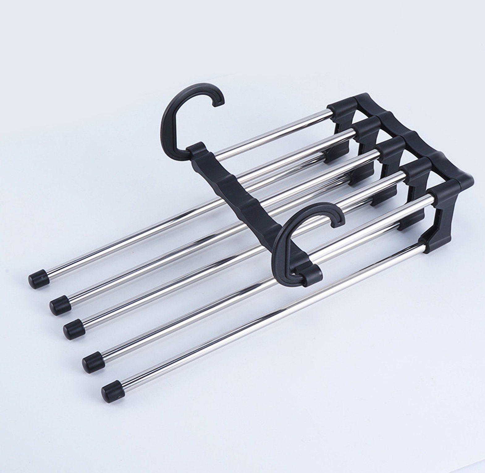 Stainless Steel 5 in 1 Pants Hanger Space Saver Closet Organizer image