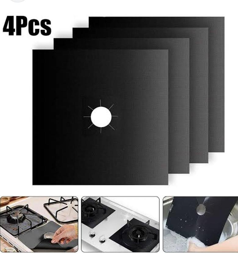 4 Piece Gas Stove Protector, Cover Liners image