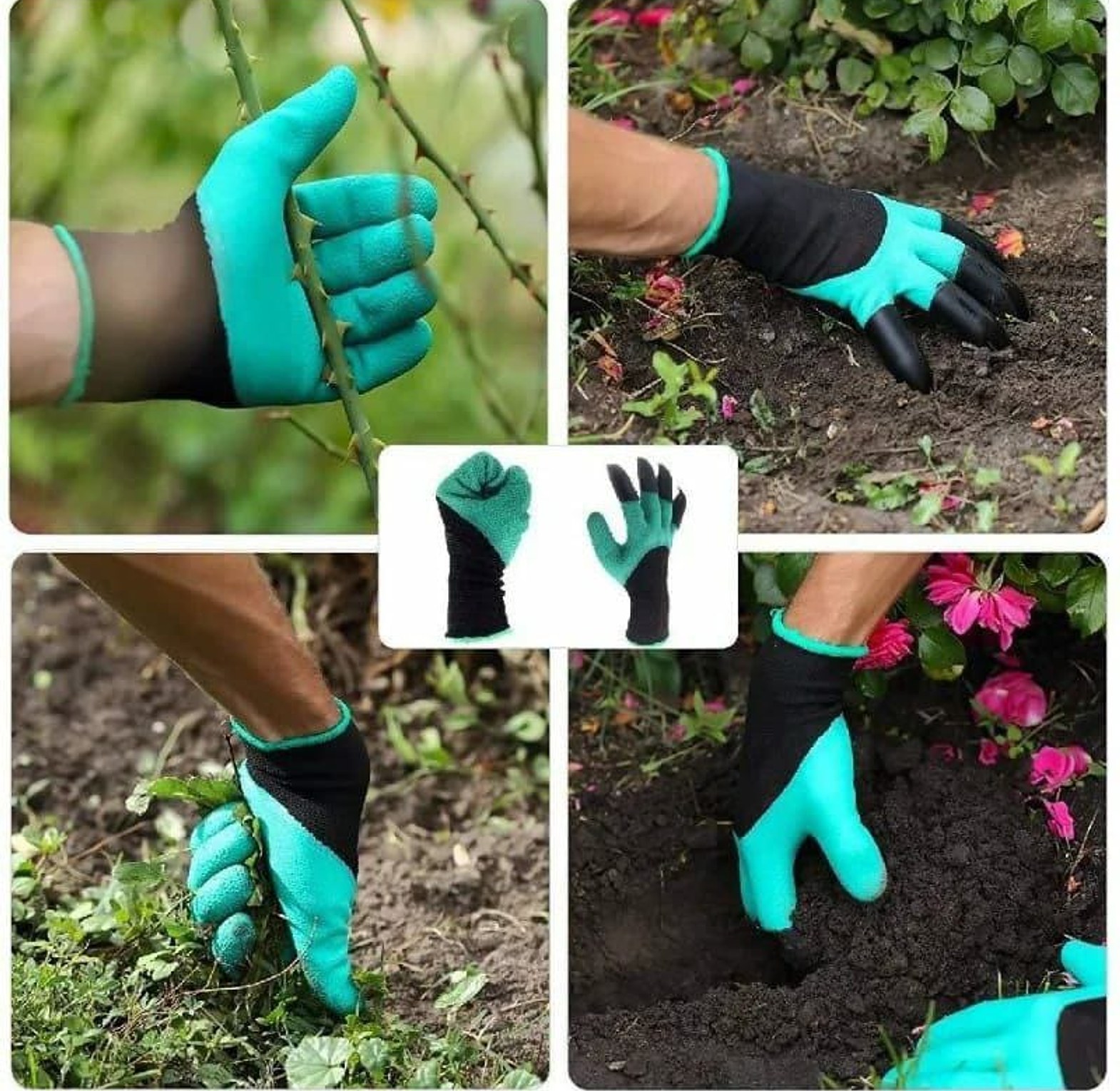 Garden Gloves, Gardening Gloves With Claws image