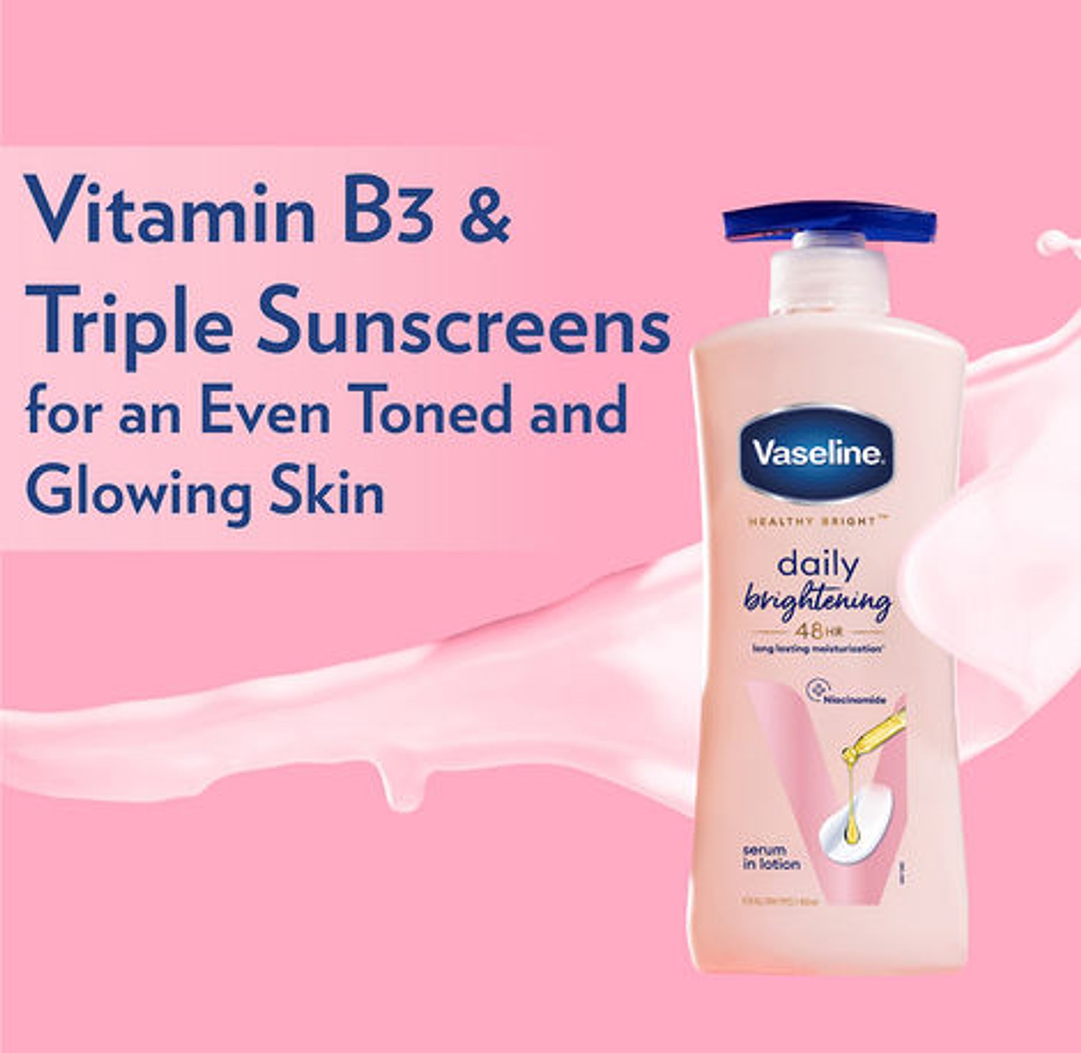 Vaseline daily brightening lotion   image