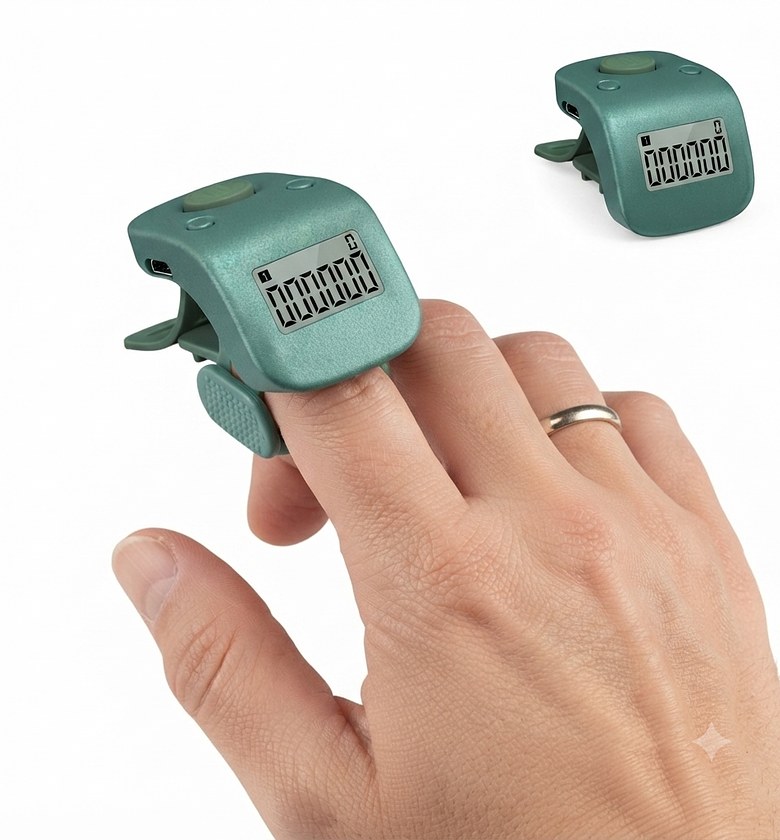 Digital Finger Ring Tally Counter Rechargeable Electronic Clicker image
