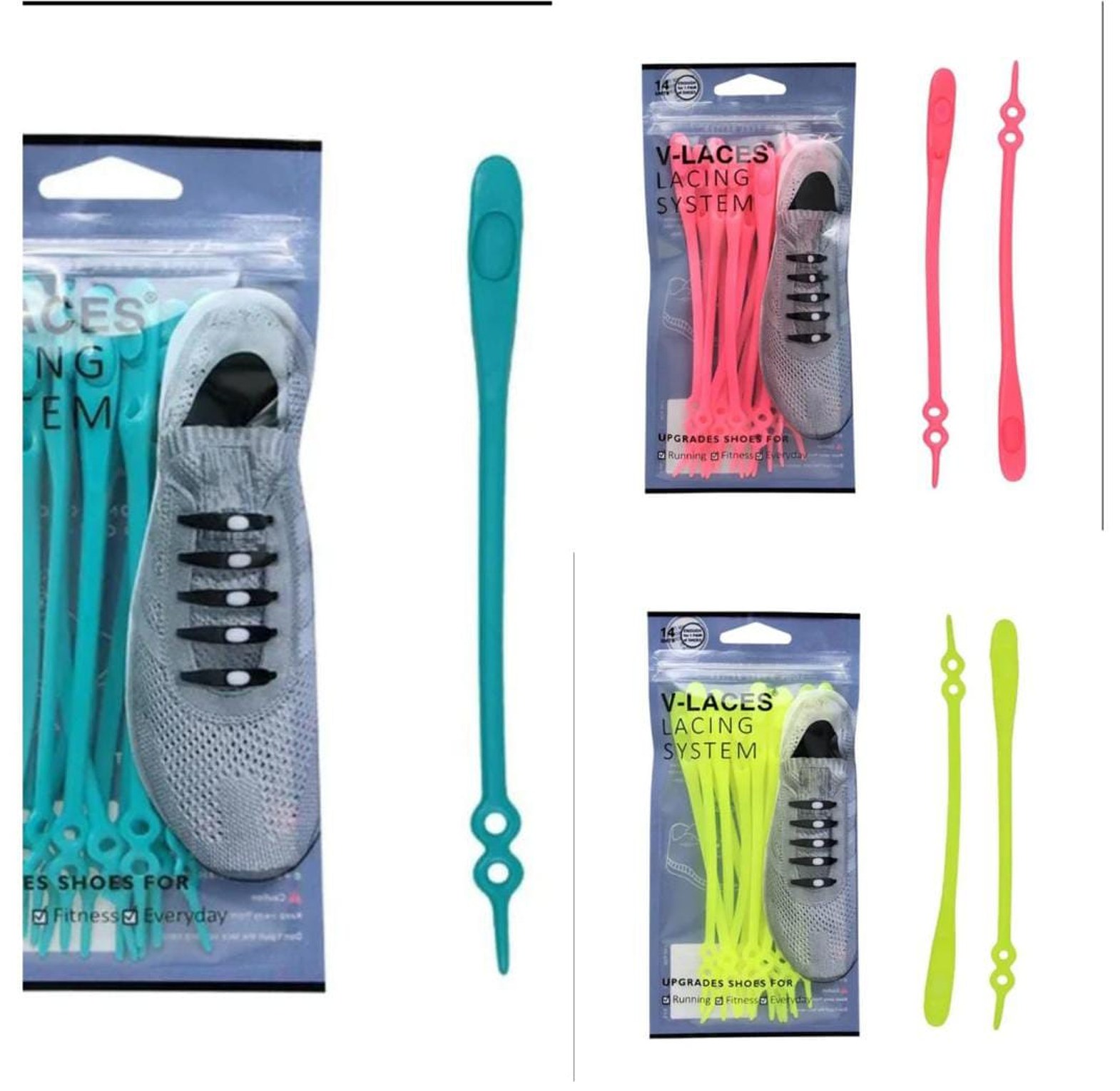 12pcs Silicone Shoe Laces, Elastic Shoelaces image