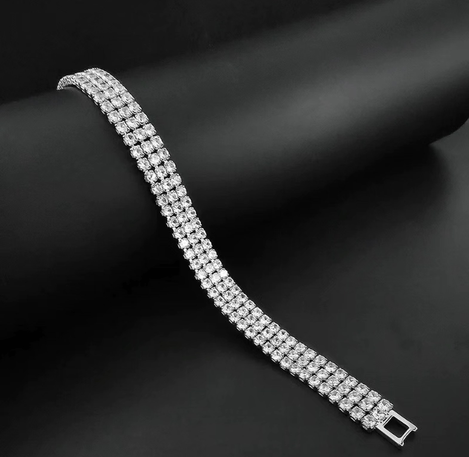 3 row luxury tennis bracelets  image