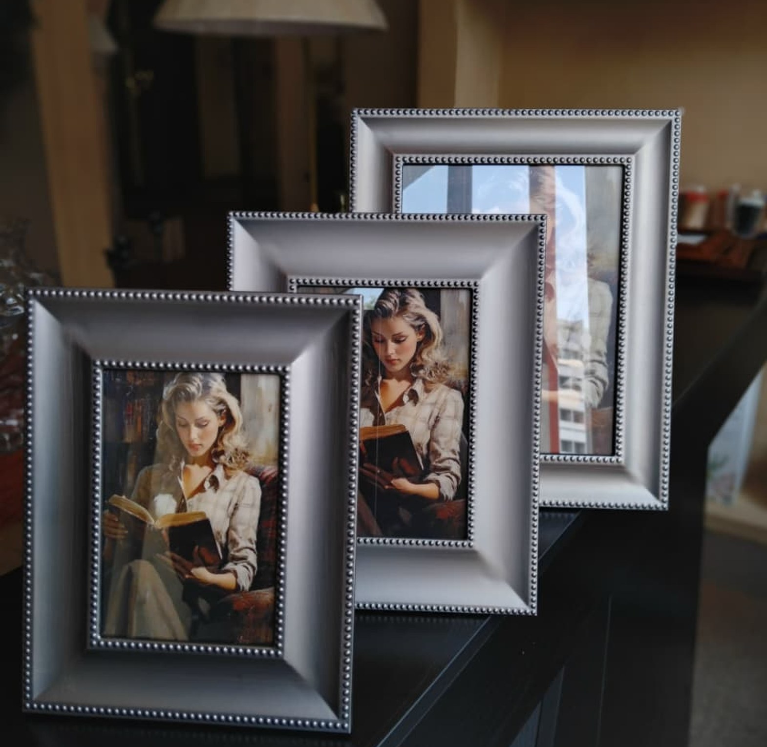 Grey Wooden Photo Frames image