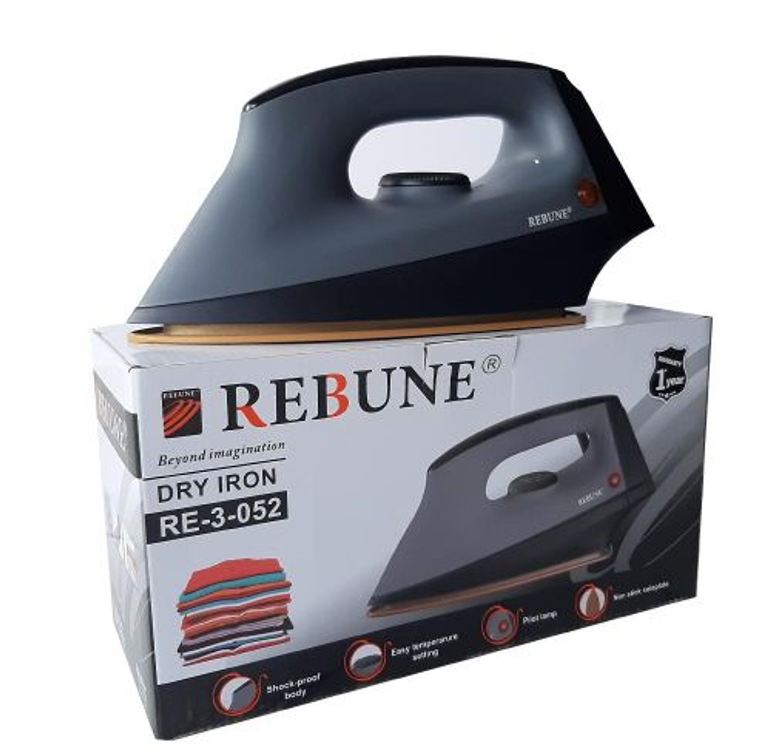 High Quality Rebune Electric Steam Iron Box  image
