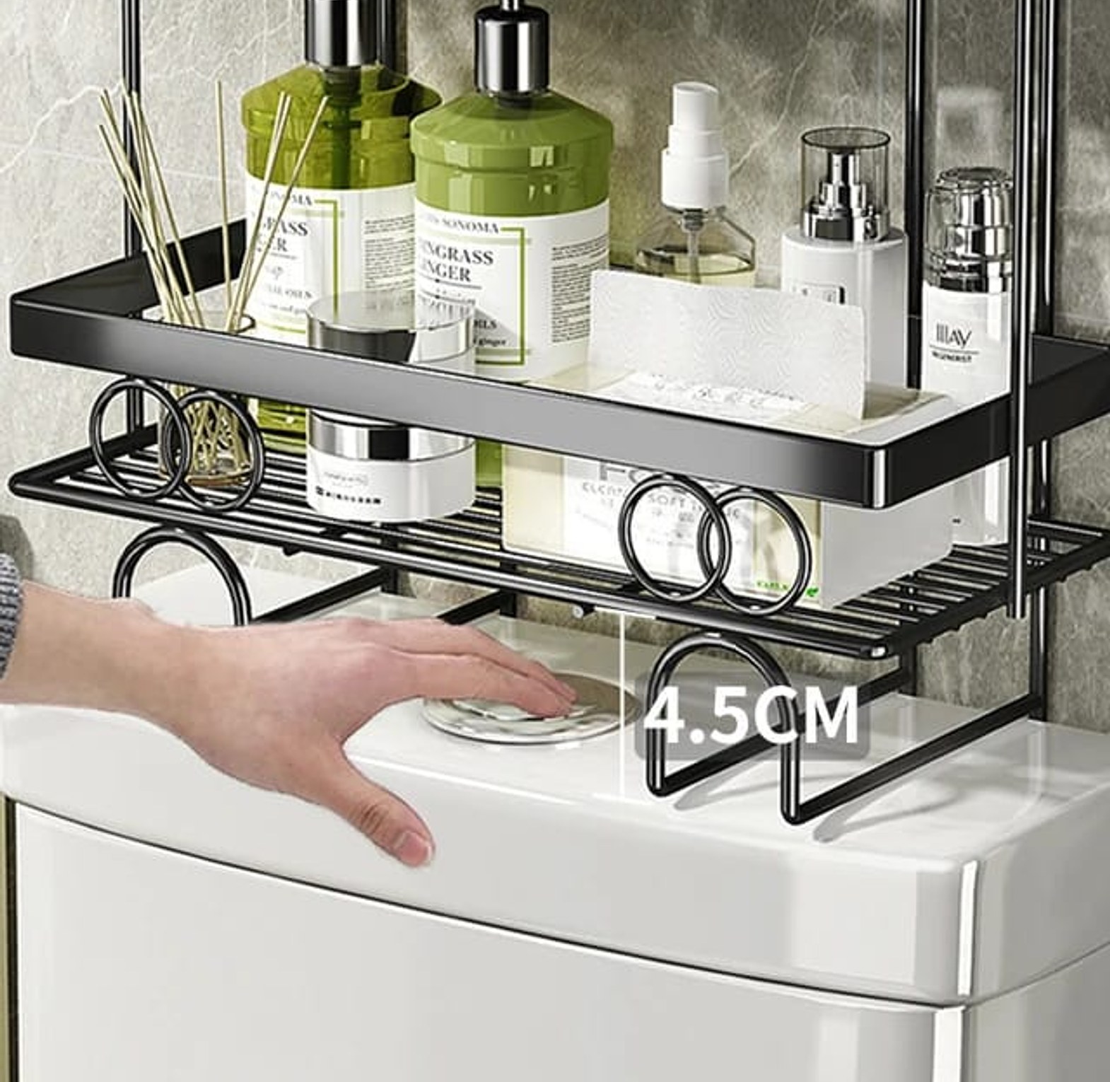 Space-Saving Toilet Storage Rack image